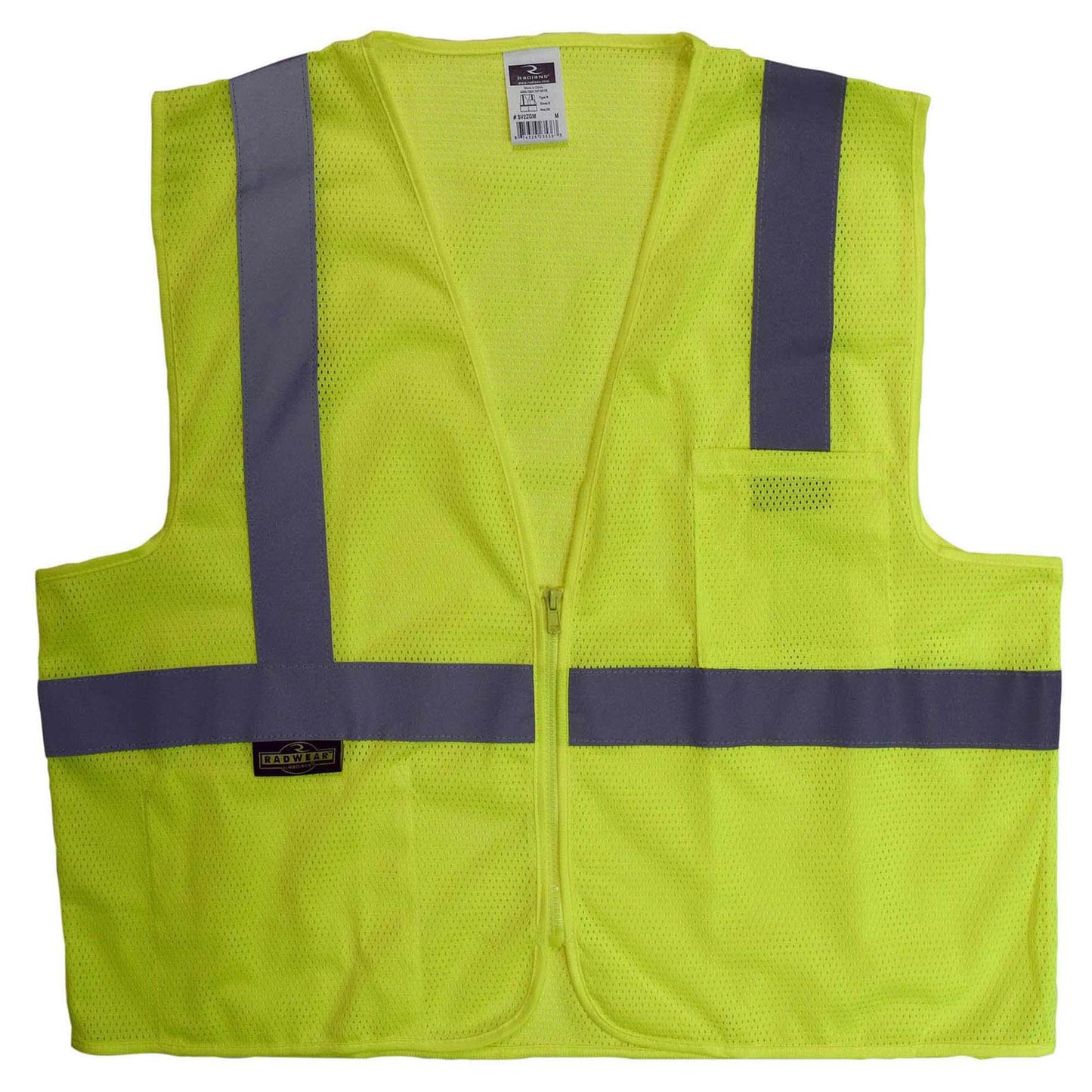Yellow/Lime Safety Vest - Radians - Reflective Mesh