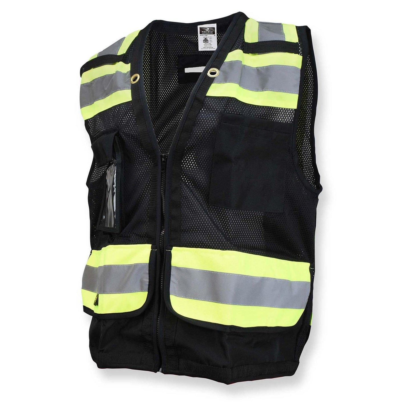 Black Safety Vests - Radians - Heavy Duty Comfort