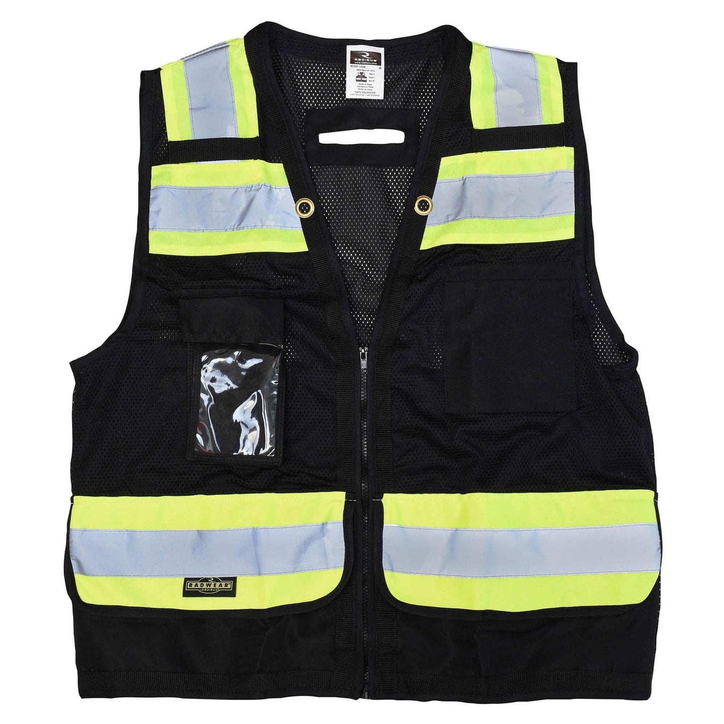 Black Safety Vests - Radians - Heavy Duty Comfort