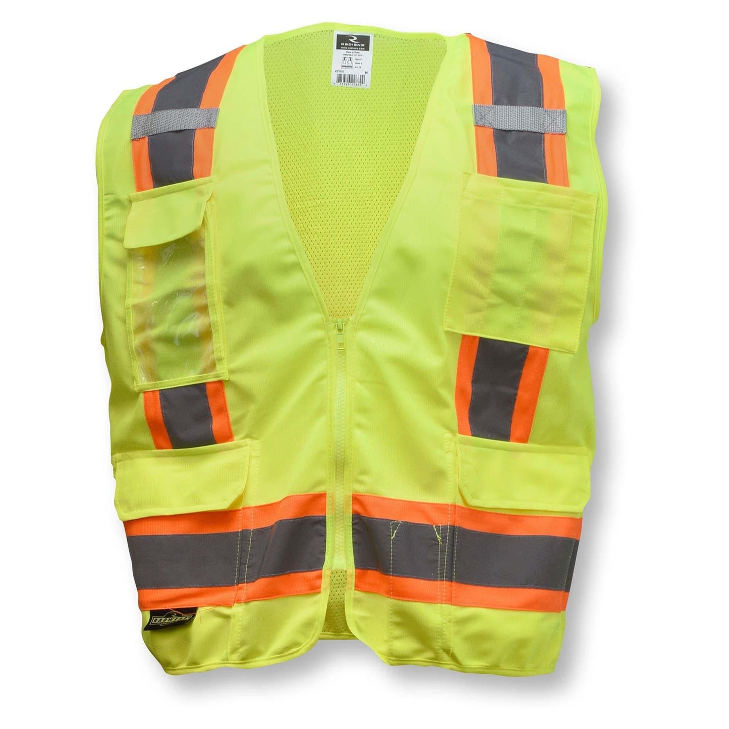 Yellow/Lime Safety Vest - Radians - Reflective Trim