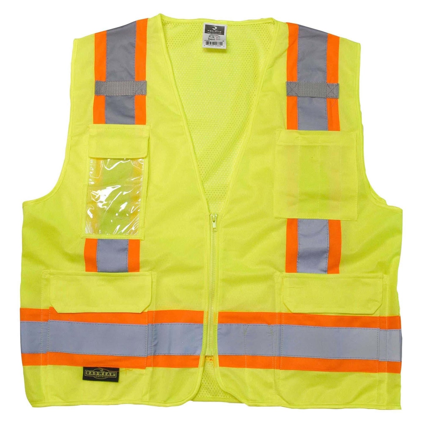Yellow/Lime Safety Vest - Radians - Reflective Trim