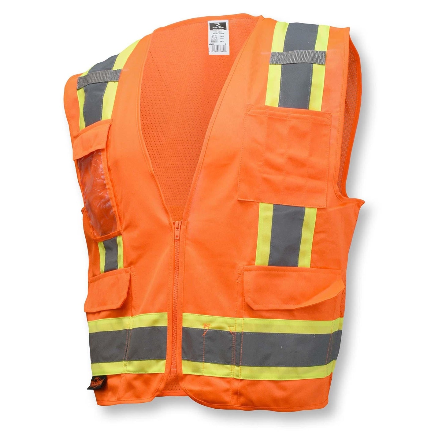 Yellow/Lime Safety Vest - Radians - Reflective Trim