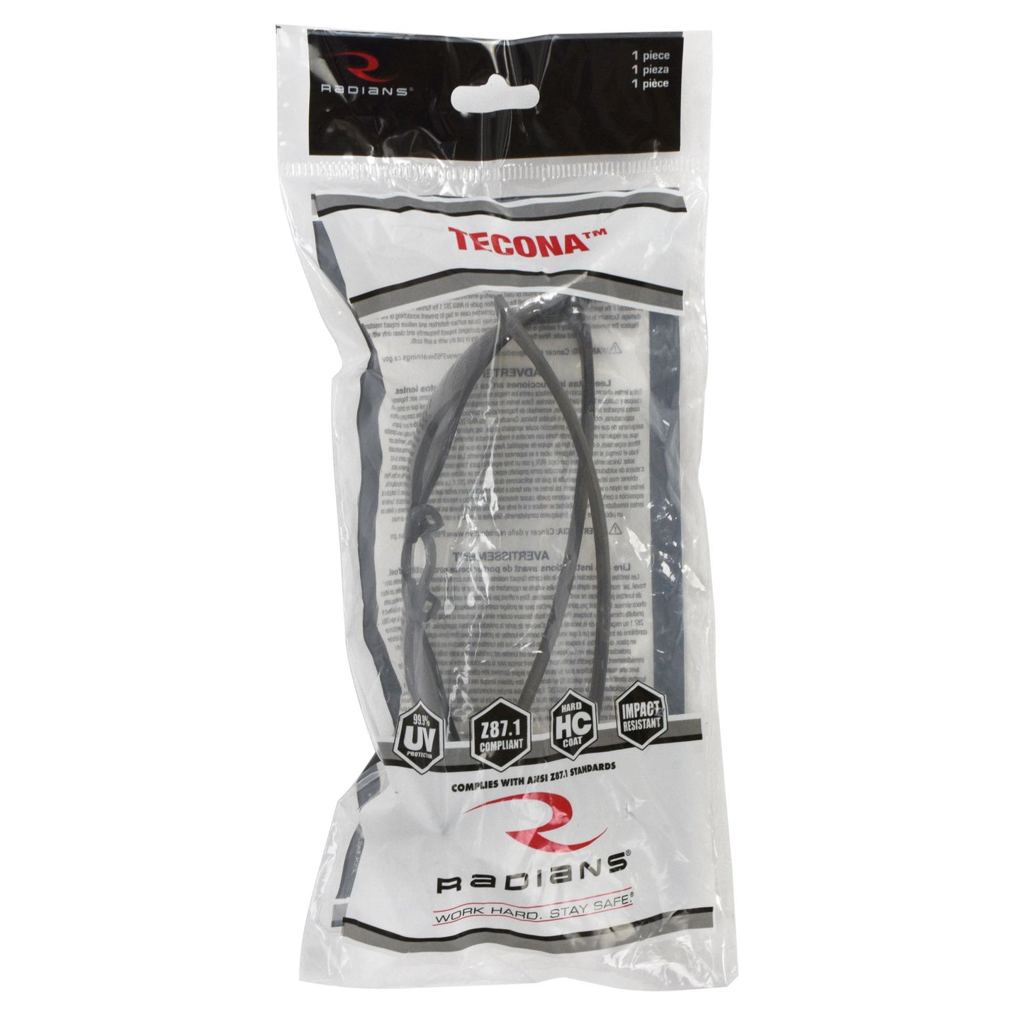 Clear Lens Glasses - Radians - Durable Safety Frame