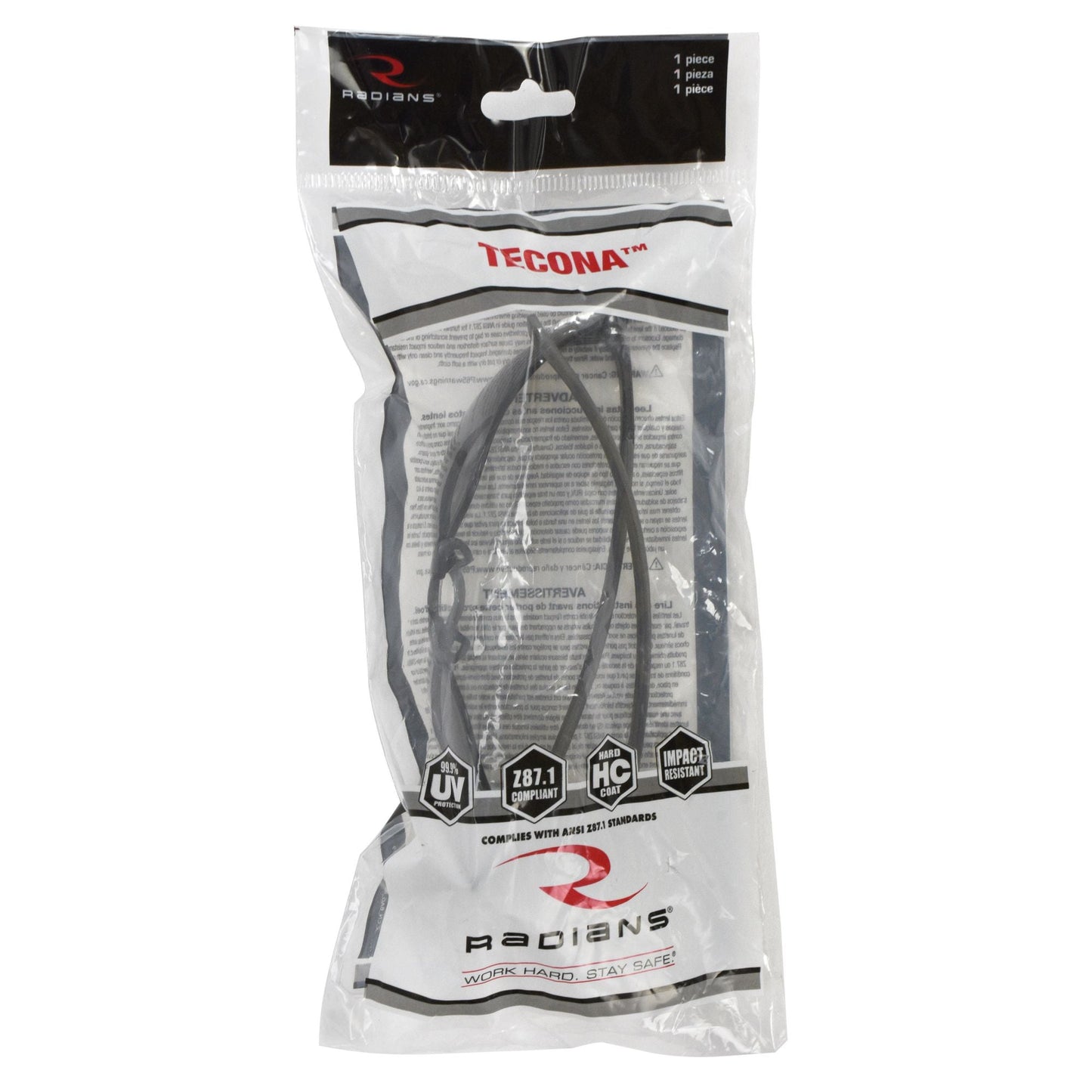 Clear Lens Glasses - Radians - Durable Safety Frame