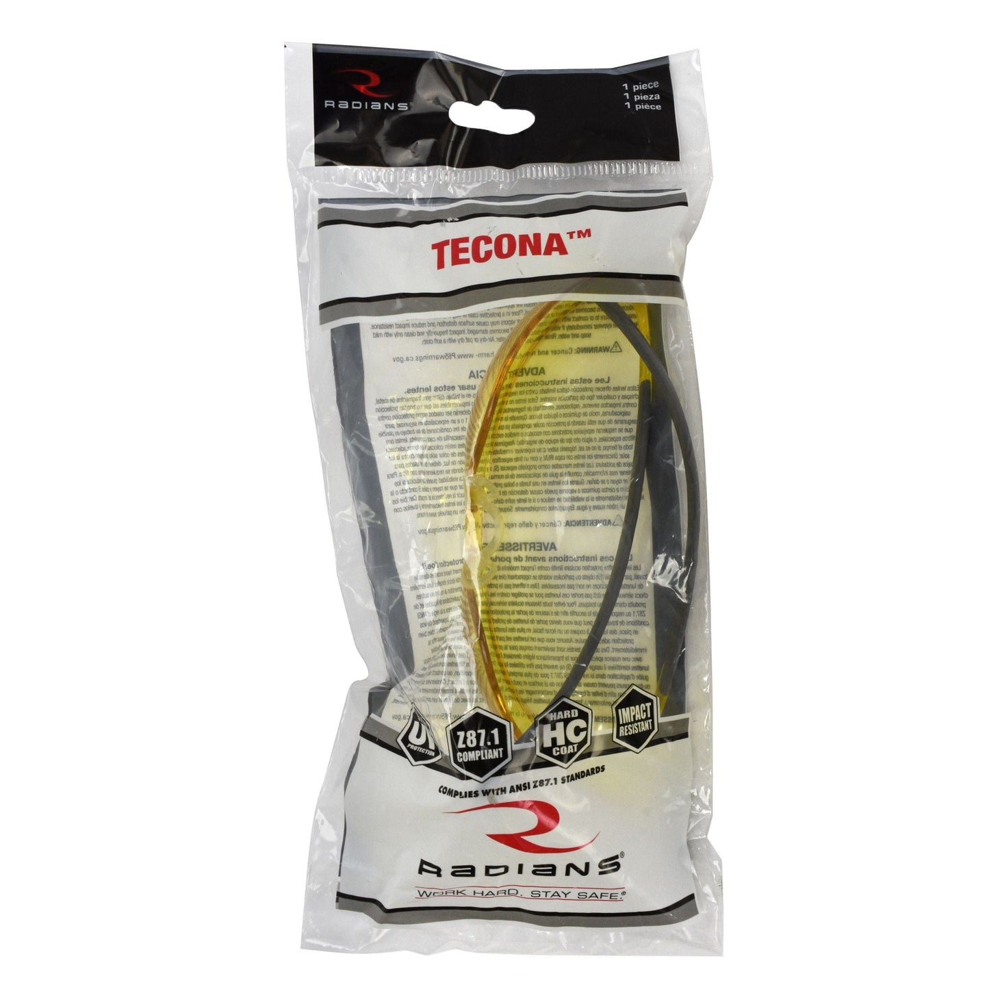 Clear Lens Glasses - Radians - Durable Safety Frame
