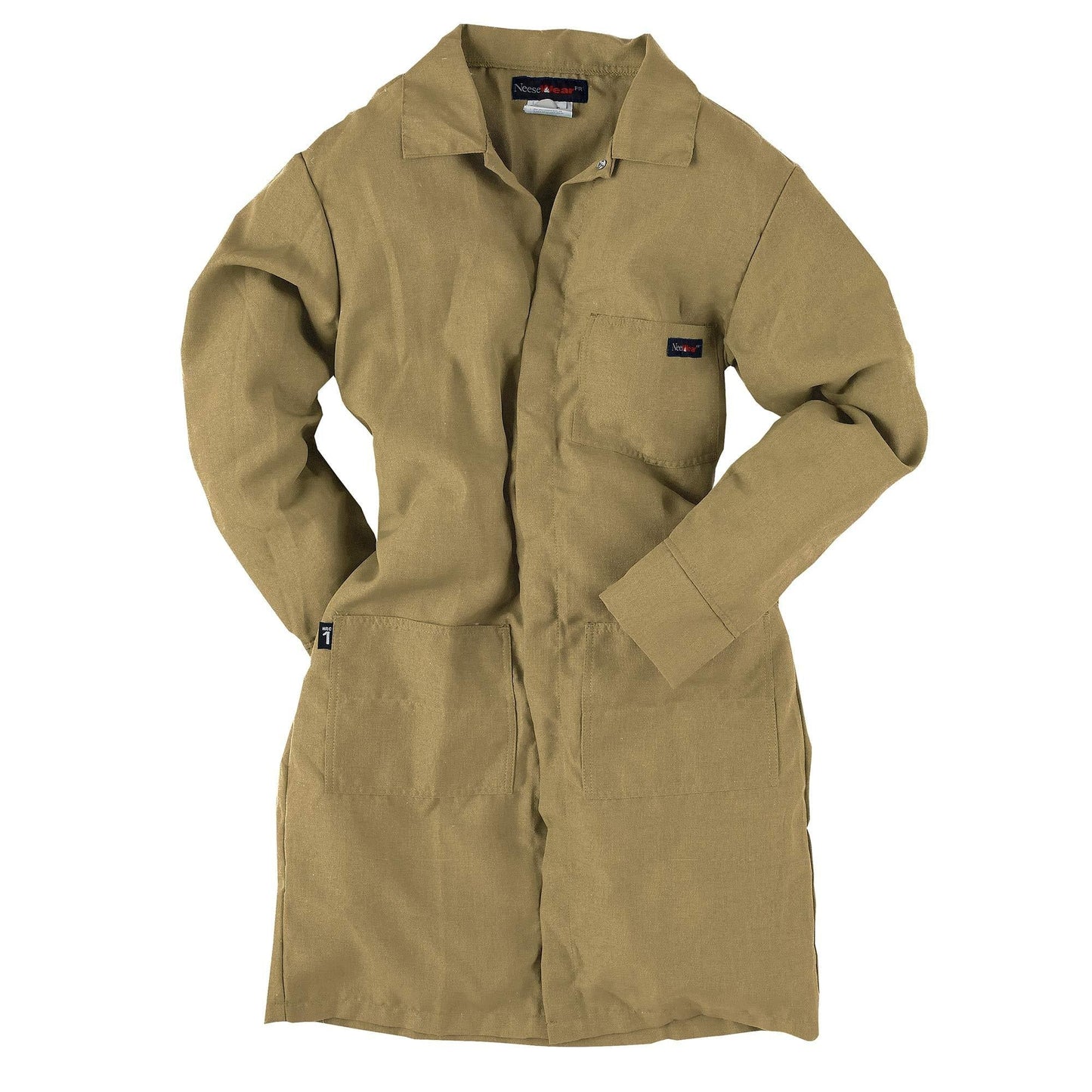 Khaki Lab Coat - Neese - Flame-resistant Fabric