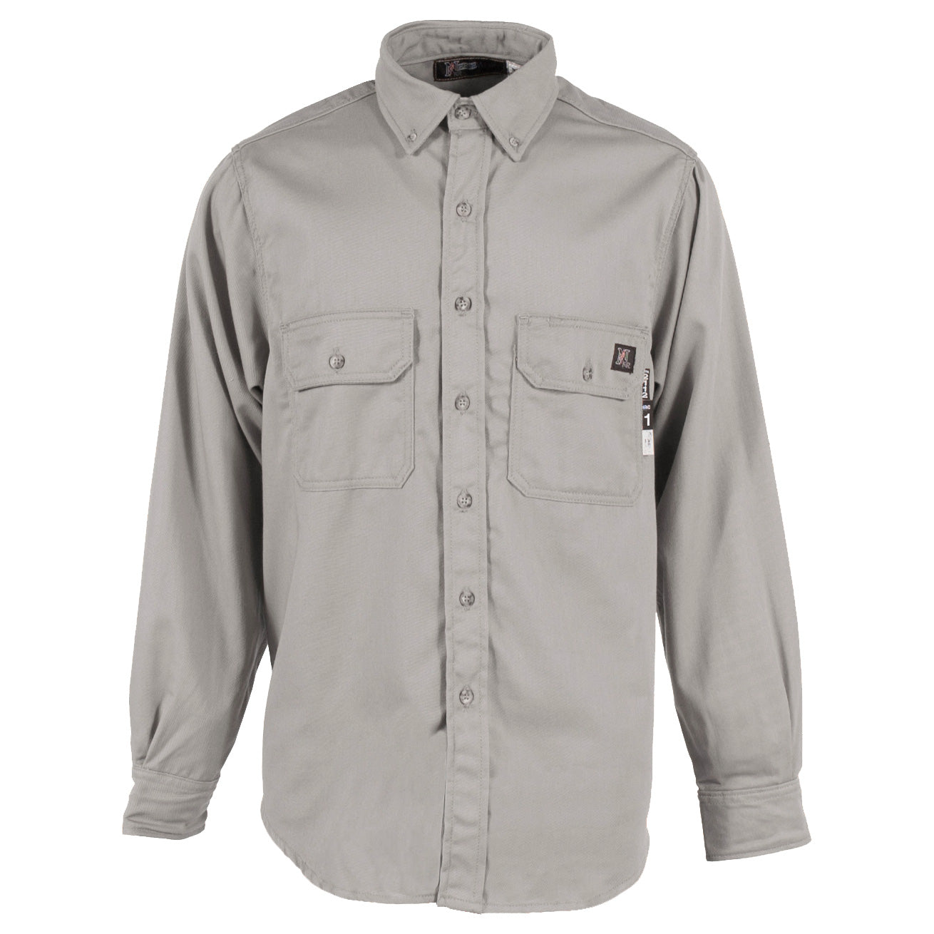 Gray Button Up Shirts - Neese - Nomex Fabric