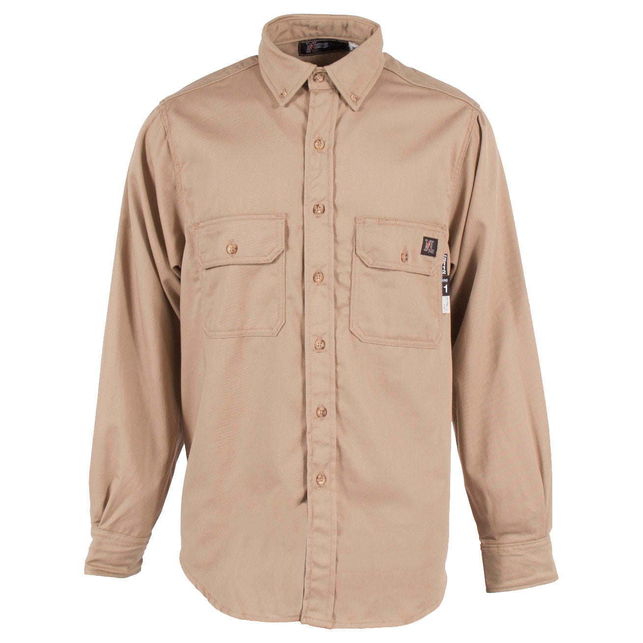 Gray Button Up Shirts - Neese - Nomex Fabric