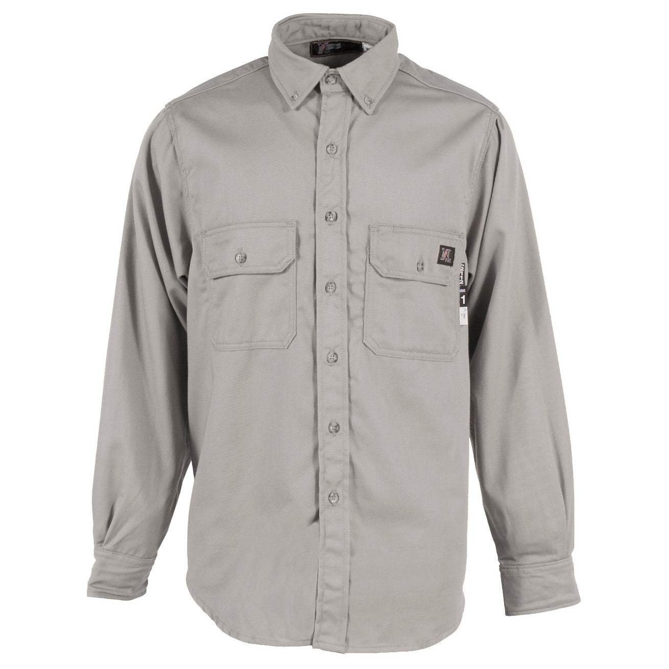 Gray Button Up Shirt - Neese - Nomex Fabric