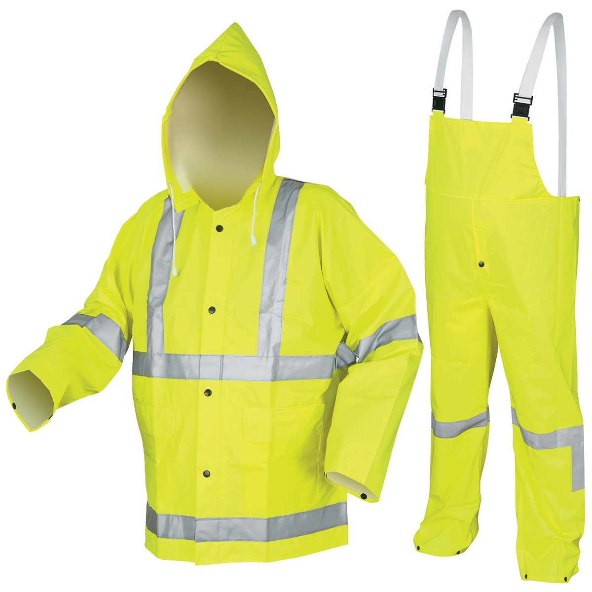 0.38mm Rain Suit - MCR Safety - High-Visibility Reflective