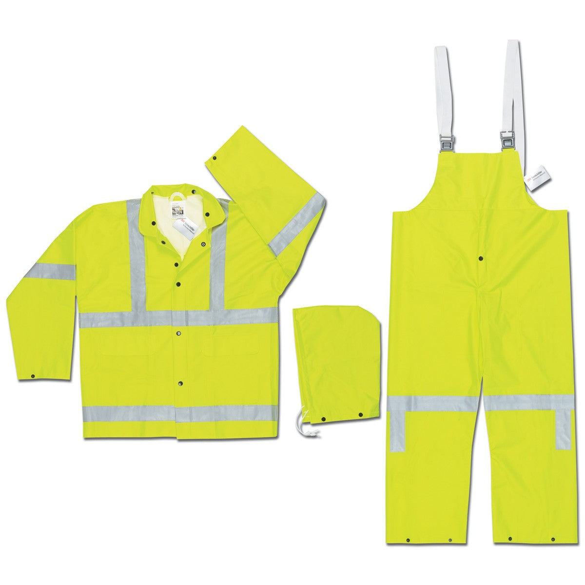 0.38mm Rain Suit - MCR Safety - High-Visibility Reflective