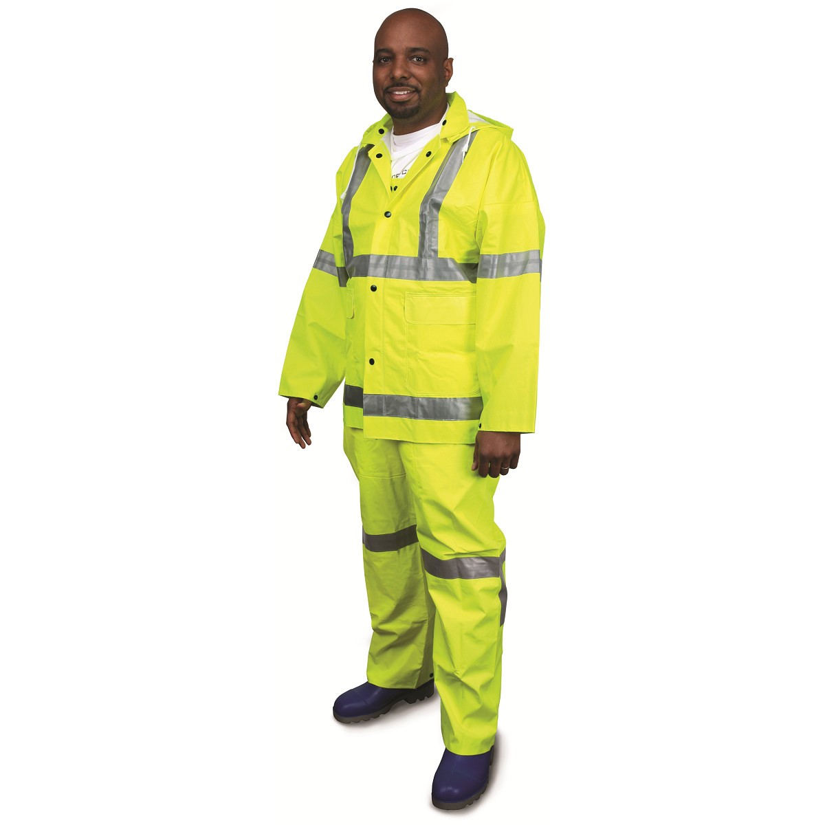 0.38mm Rain Suit - MCR Safety - High-Visibility Reflective