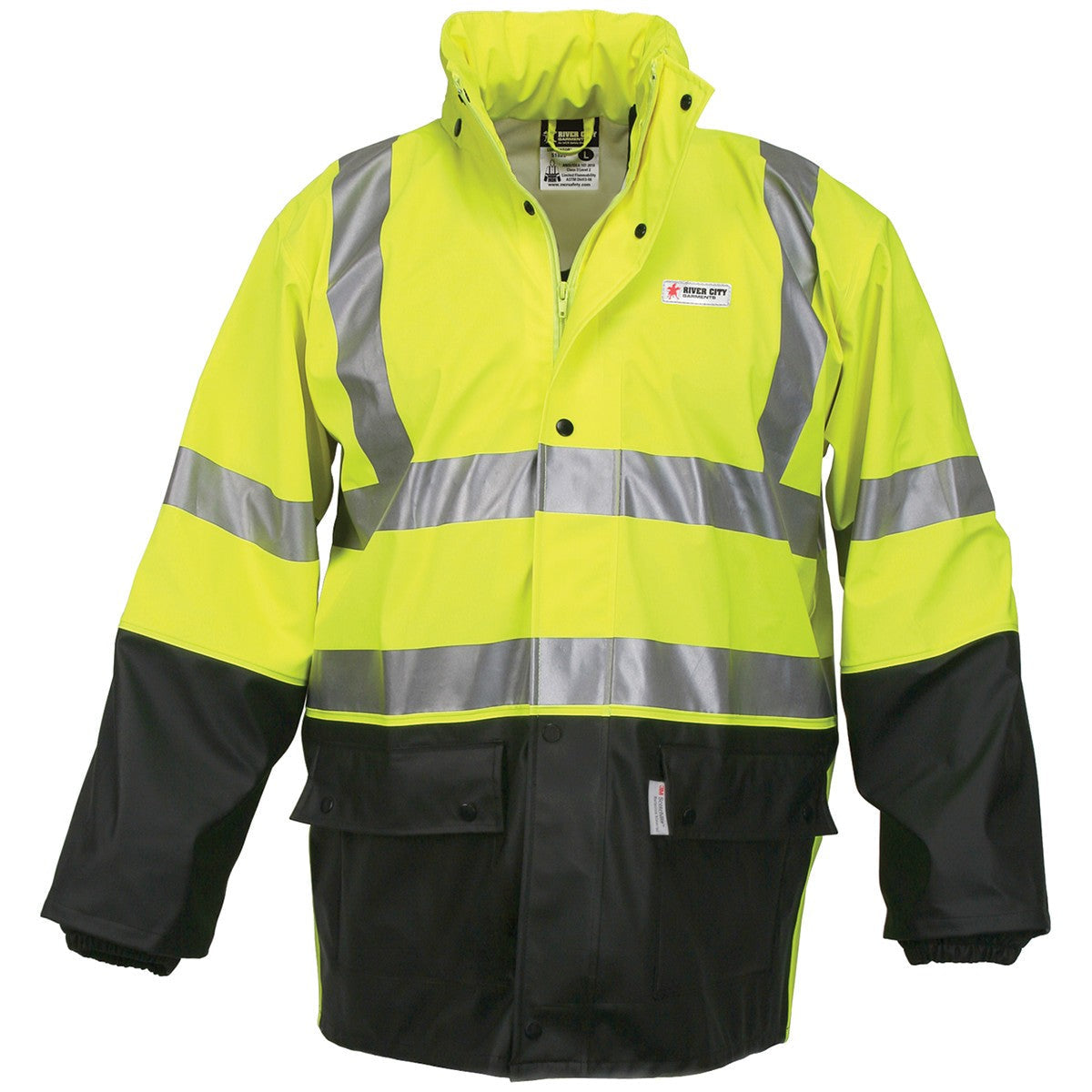 Yellow/Lime Rain Suits - MCR Safety - High-Visibility