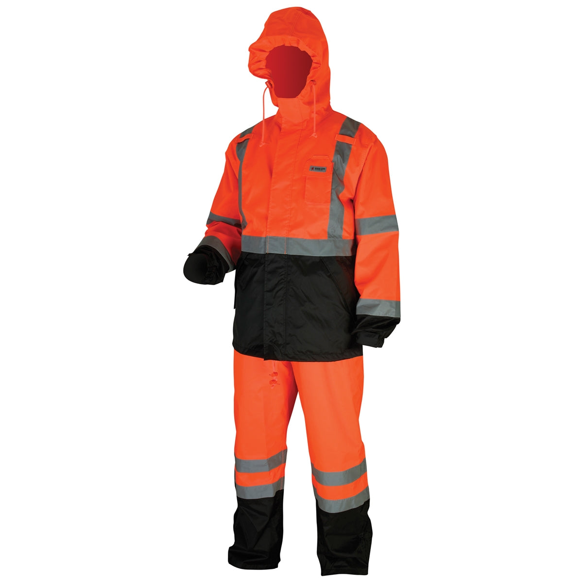 Orange/Black Rain Pants - MCR Safety - Waterproof Polyurethane