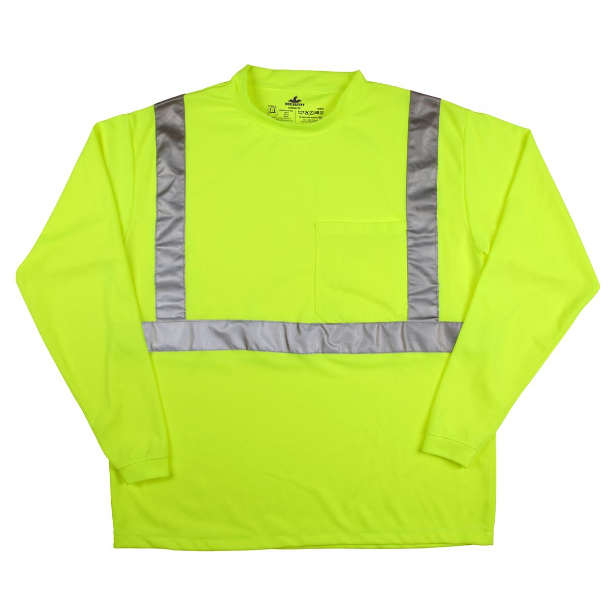 Yellow/Lime Safety Shirt - MCR Safety - Reflective Design