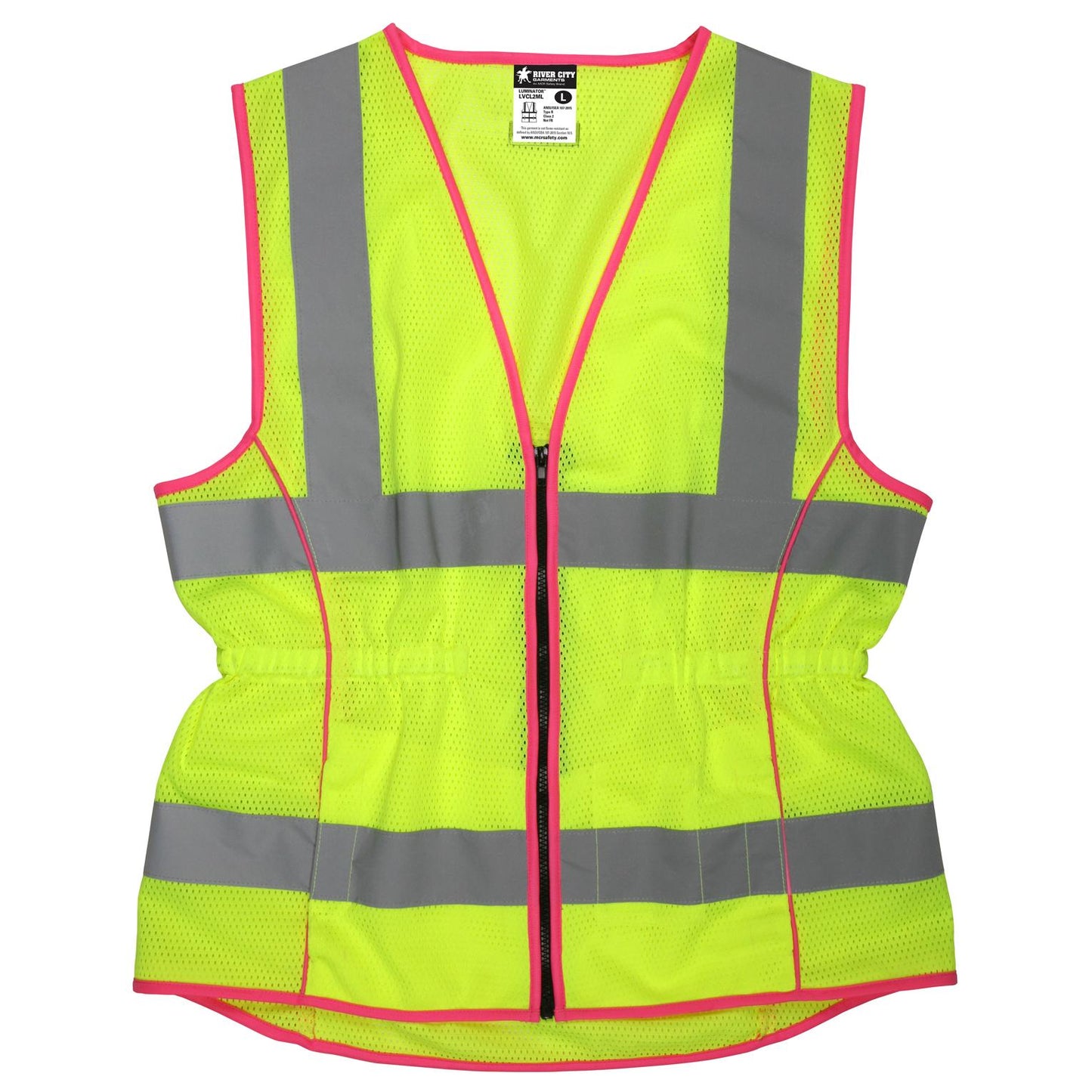 Yellow/Lime Safety Vests - MCR Safety - Lightweight Mesh