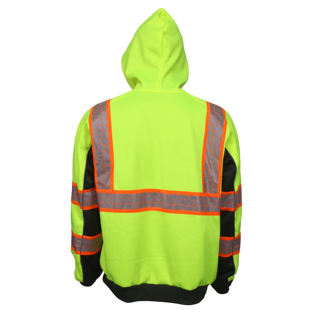 Yellow/Lime Safety Sweatshirt - MCR Safety - Reflective Design