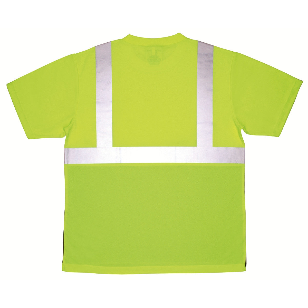 Yellow/Lime Safety Shirt - MCR Safety - Moisture Wicking