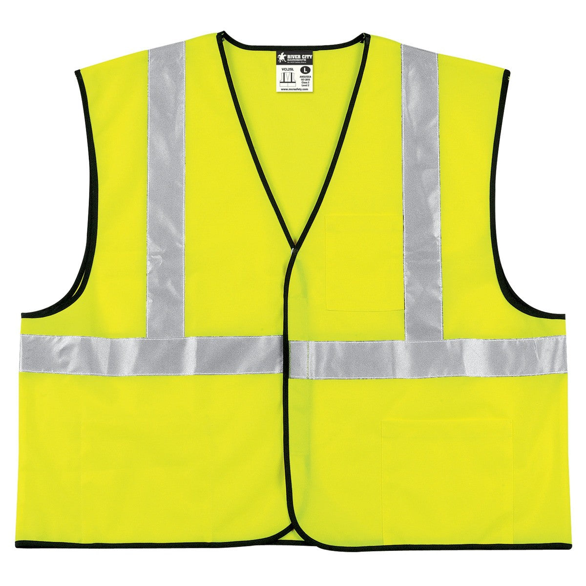 Yellow/Lime Safety Vest - MCR Safety - Reflective Design