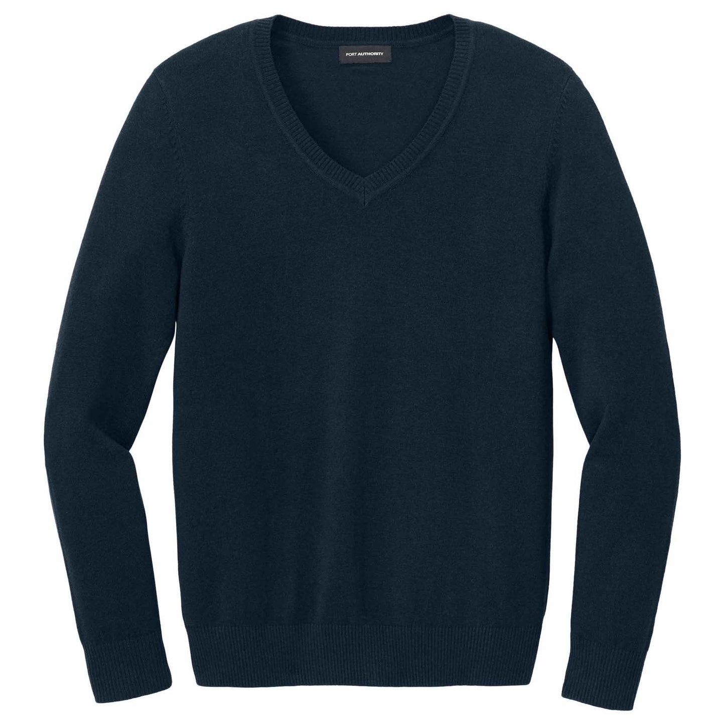 Aegean Blue Sweater - Port Authority - V-Neck Design