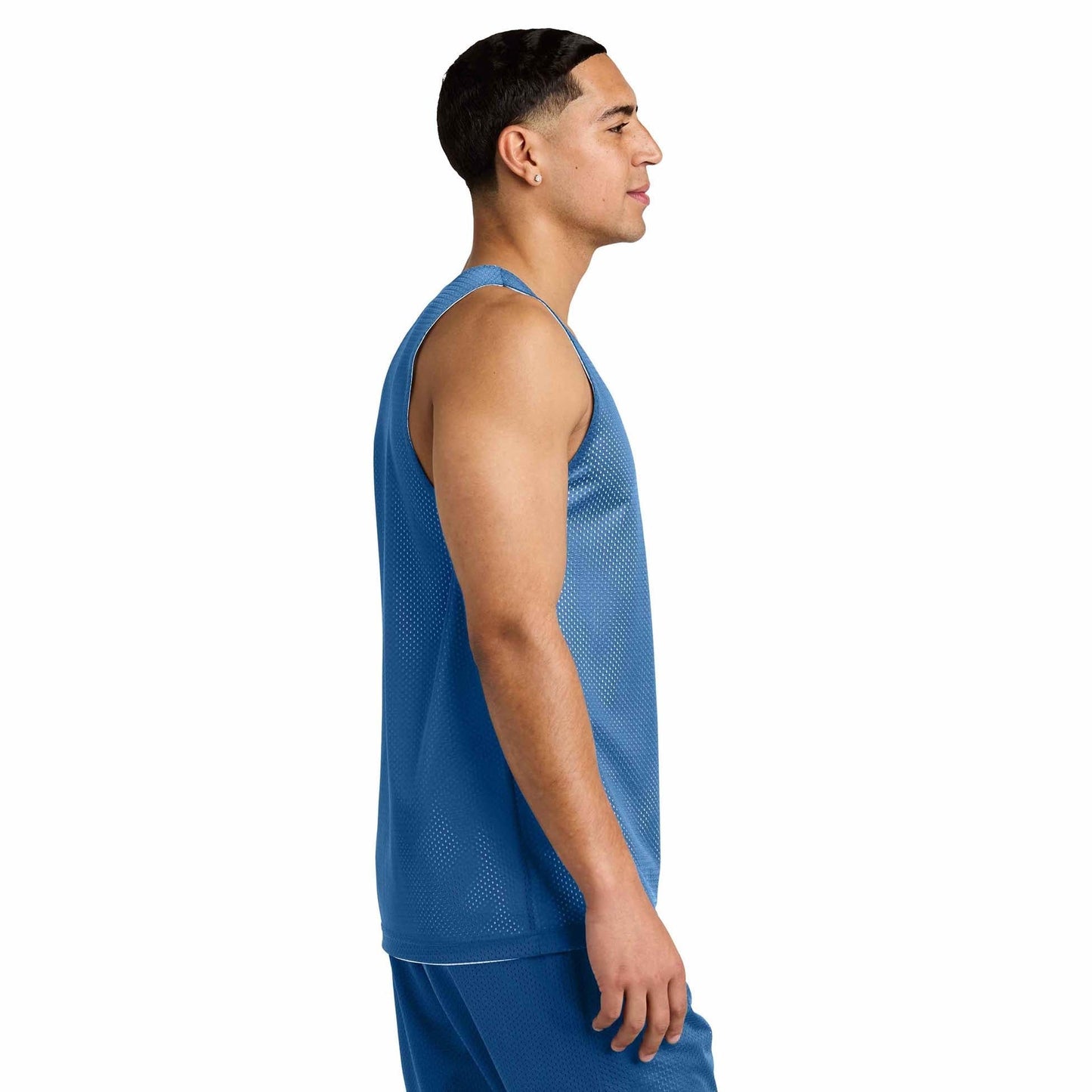 Black/Deep Red Tank Tops - Sport-Tek - Moisture-Wicking