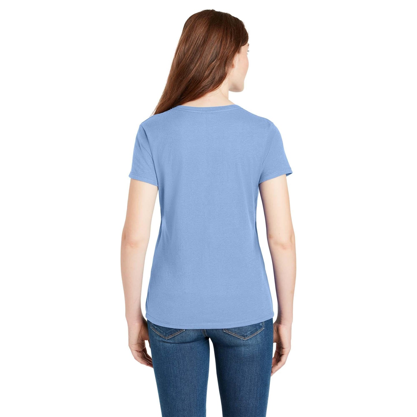 Navy V-Neck T-Shirt - Hanes - Soft Cotton Comfort