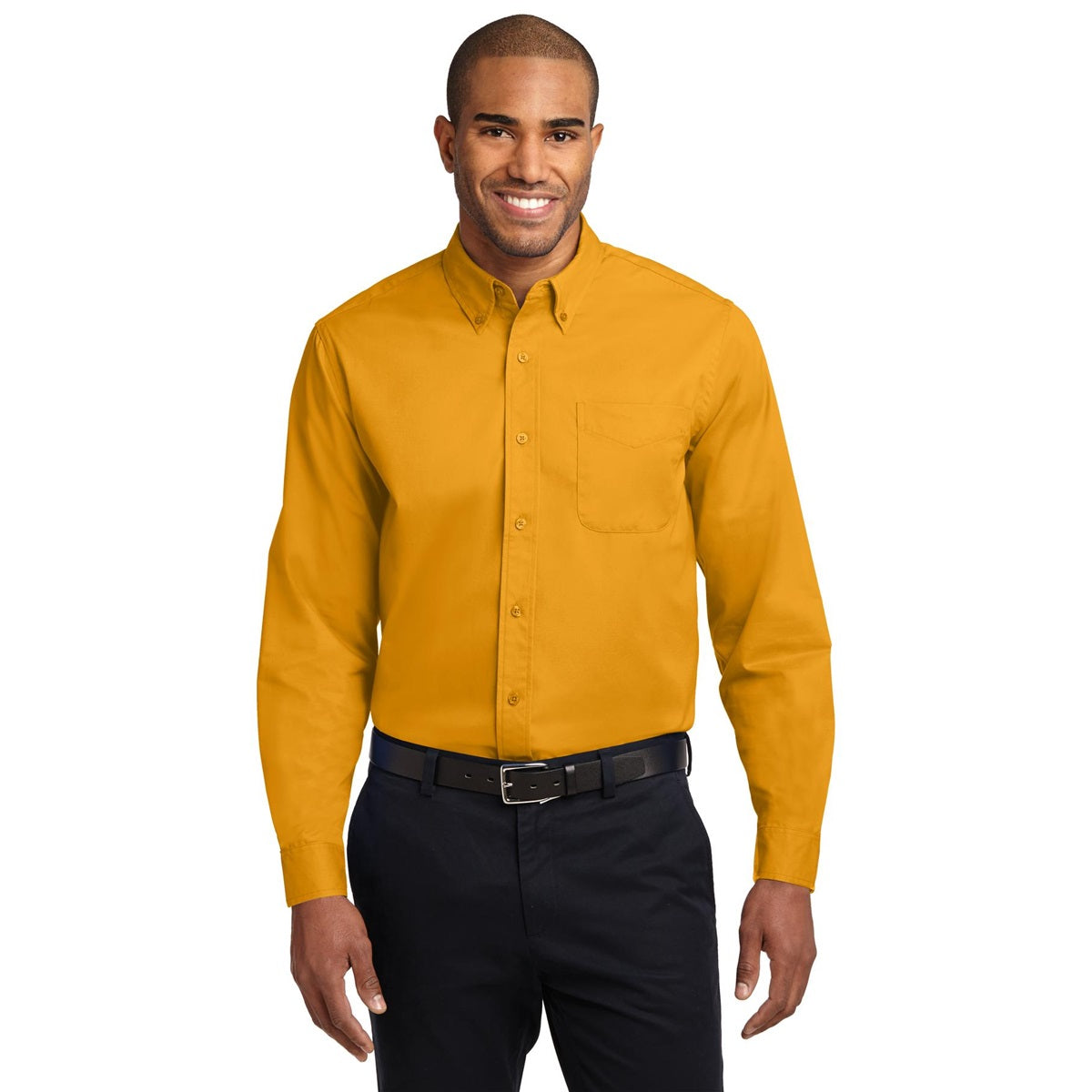 Athletic Gold Button Up Shirt - Port Authority - Easy Care