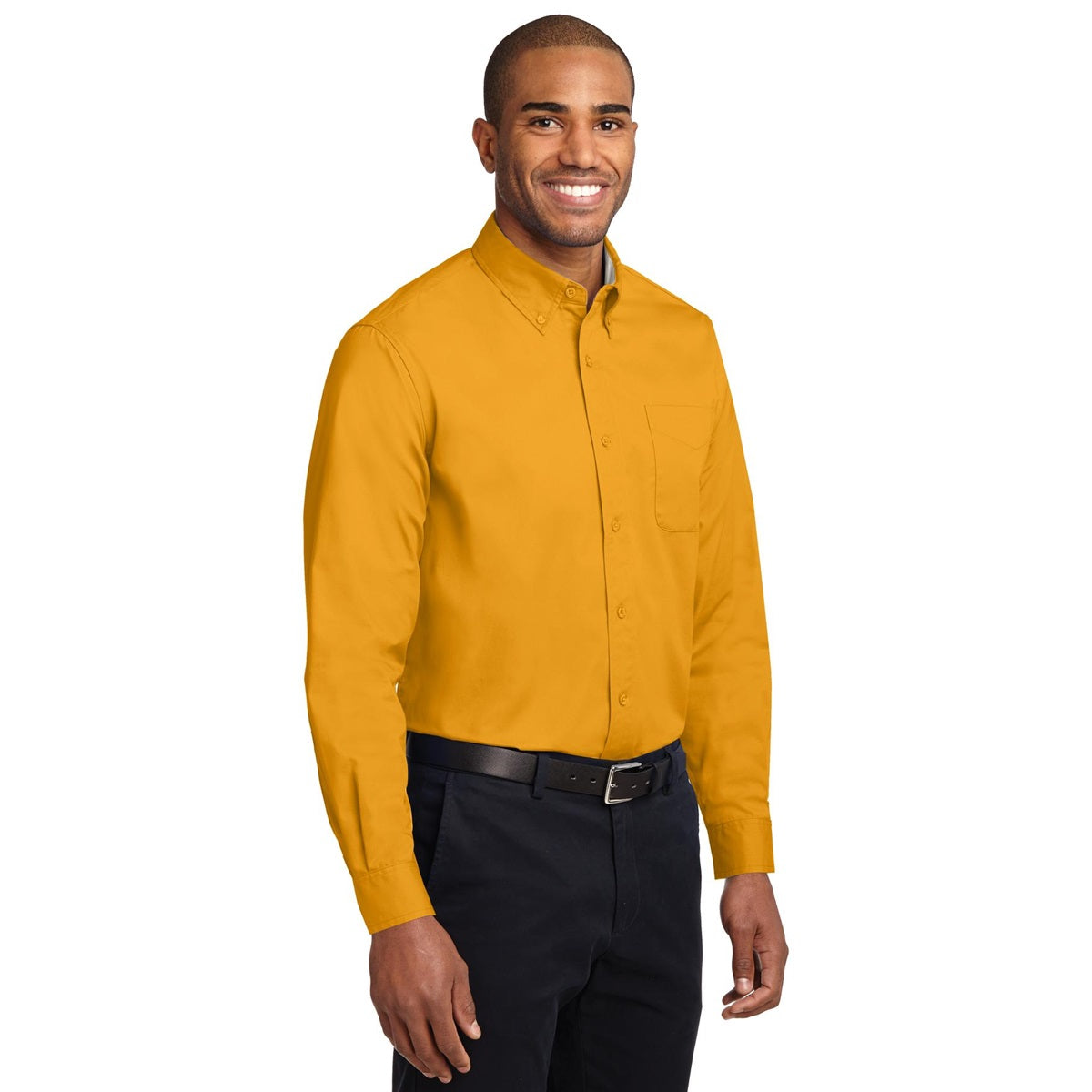 Athletic Gold Button Up Shirt - Port Authority - Easy Care