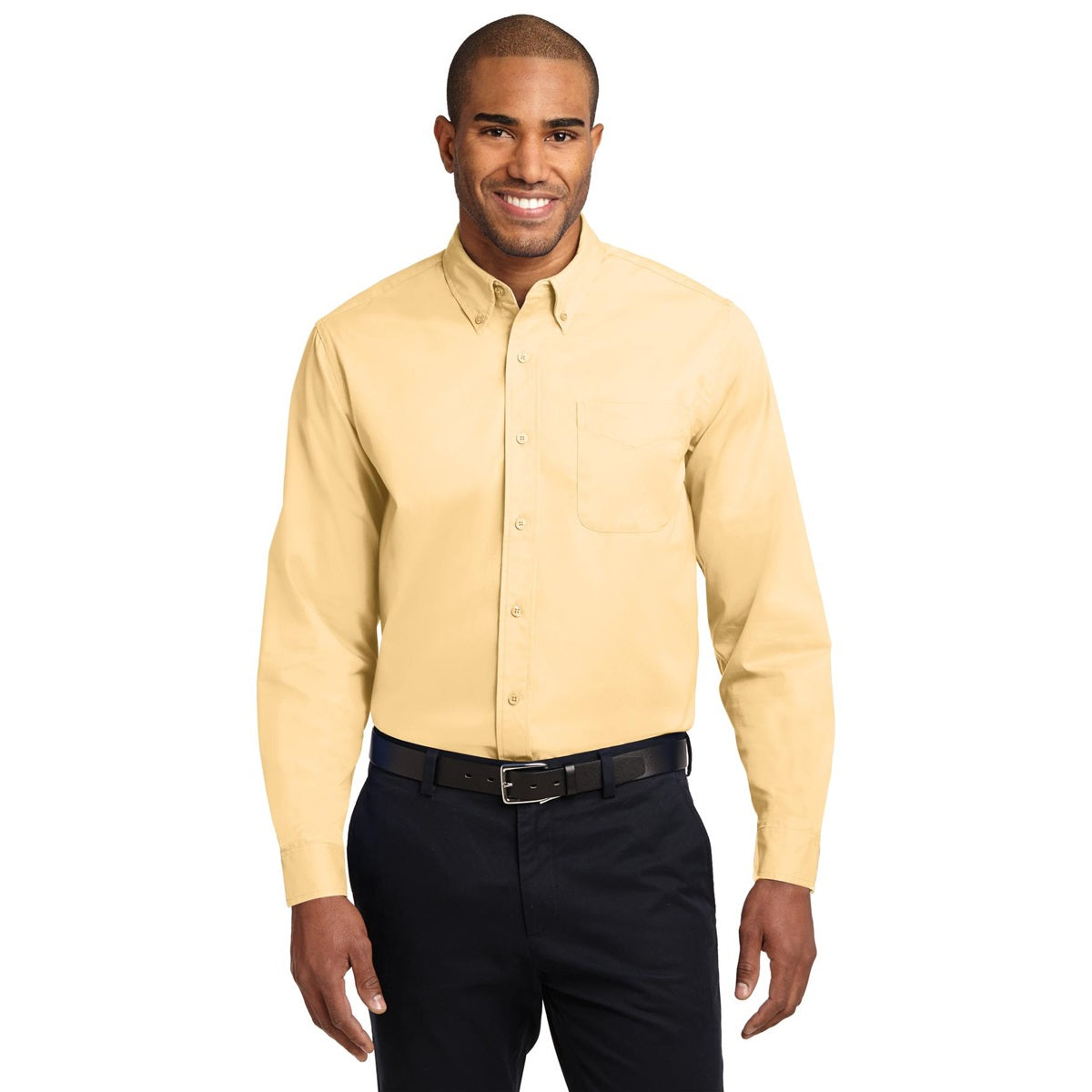 Athletic Gold Button Up Shirt - Port Authority - Easy Care
