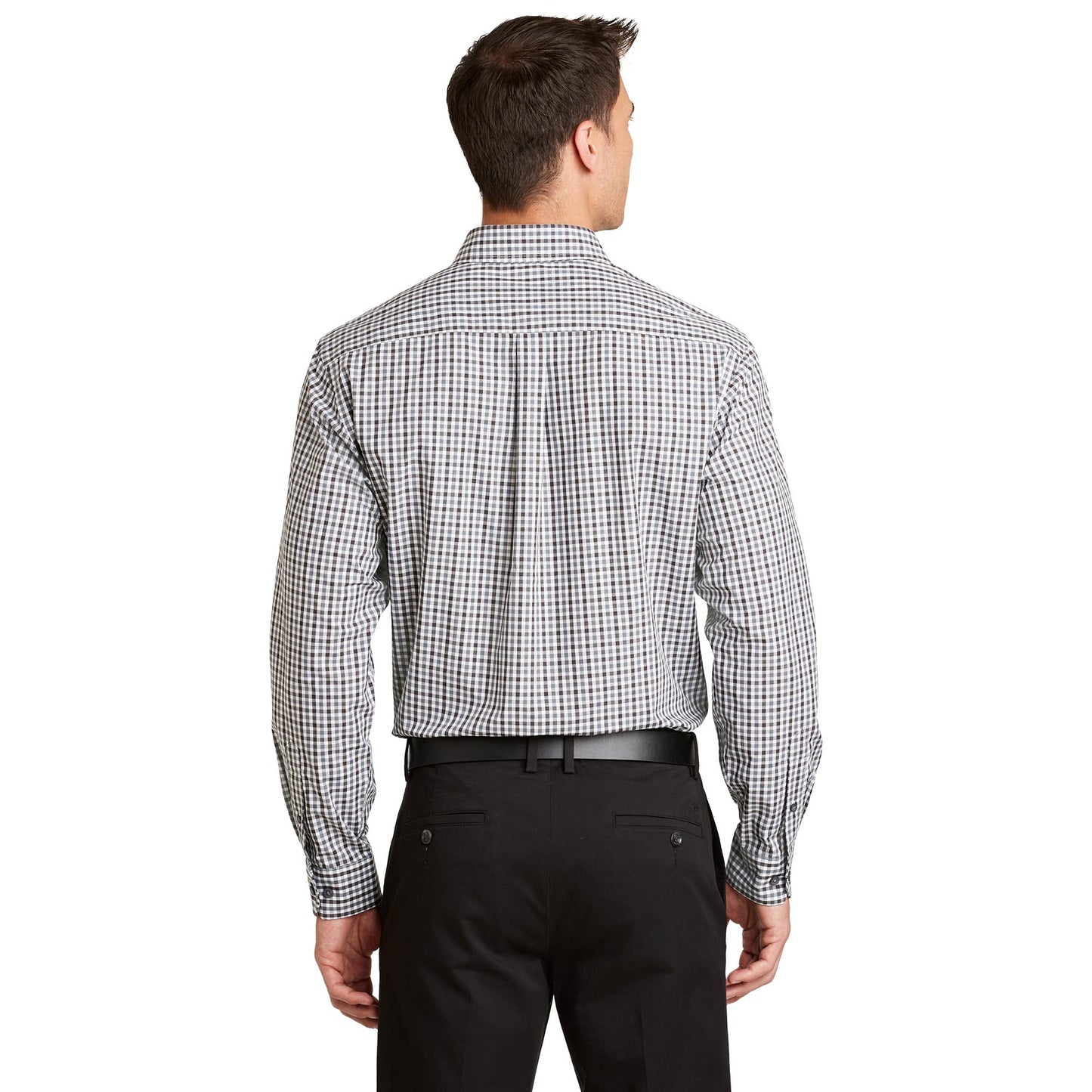 Black/Charcoal Button Up Shirts - Port Authority - Stylish