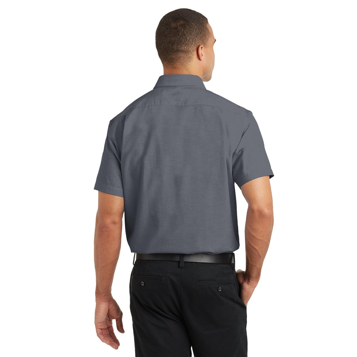 Black Button Up Shirts - Port Authority - Soft Oxford