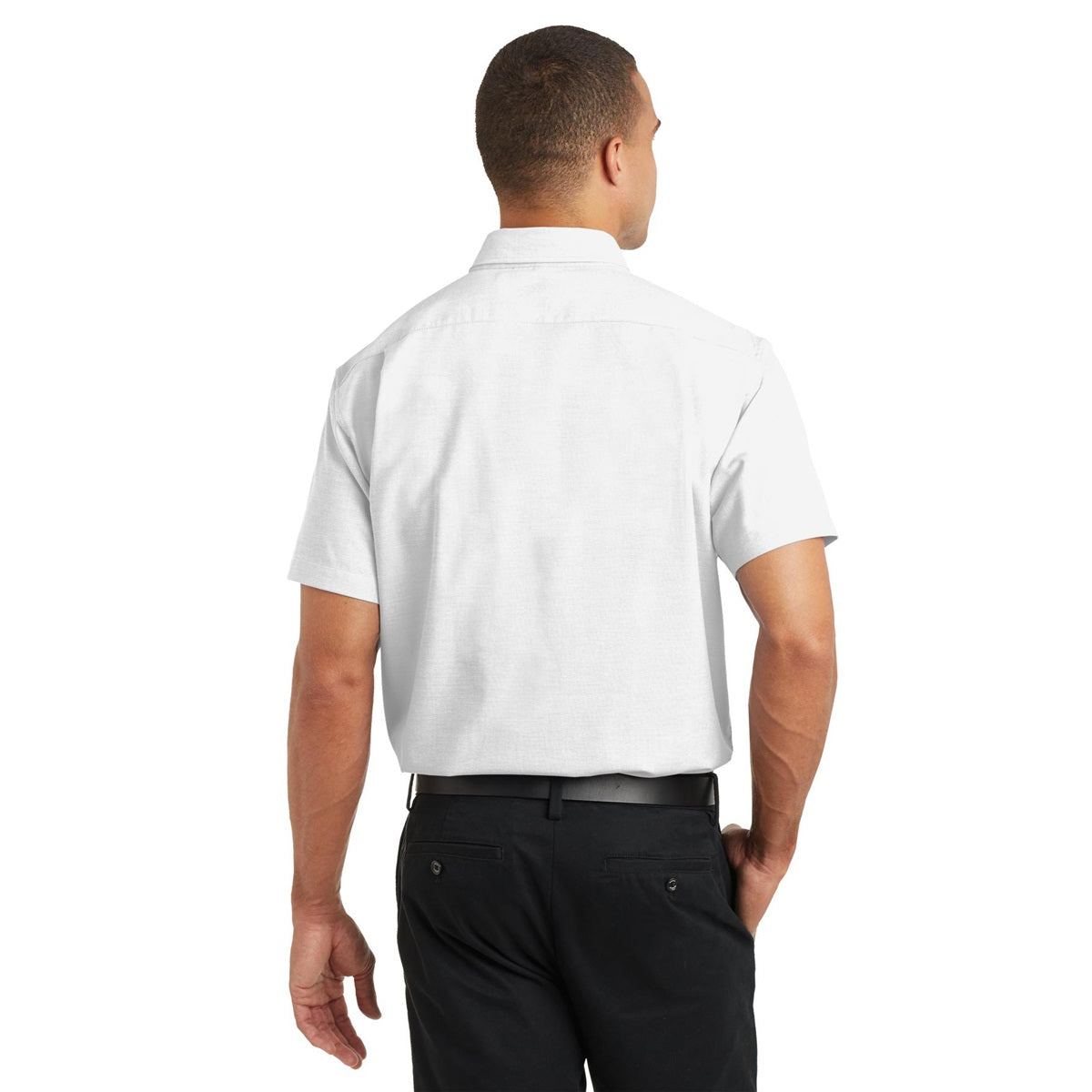 Black Button Up Shirts - Port Authority - Soft Oxford