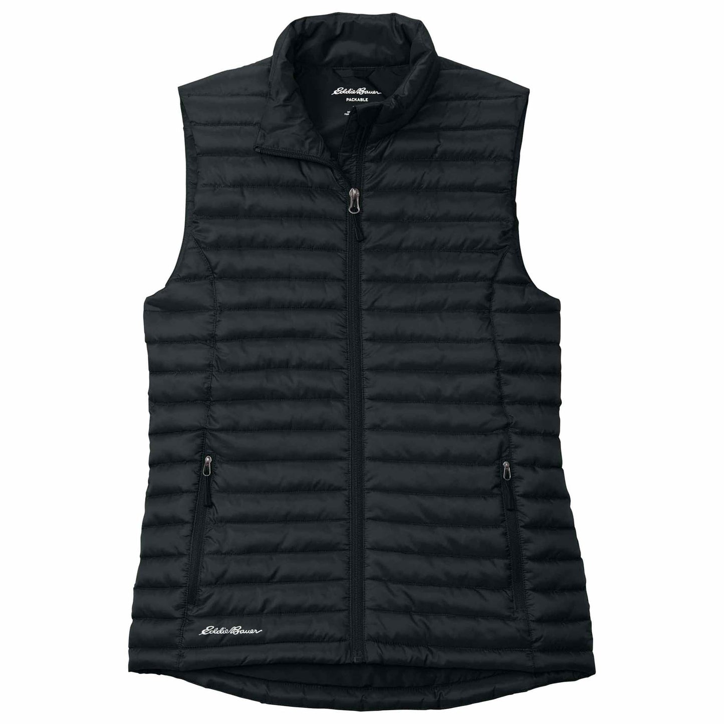Black Packable Vest - Eddie Bauer - Insulated Design