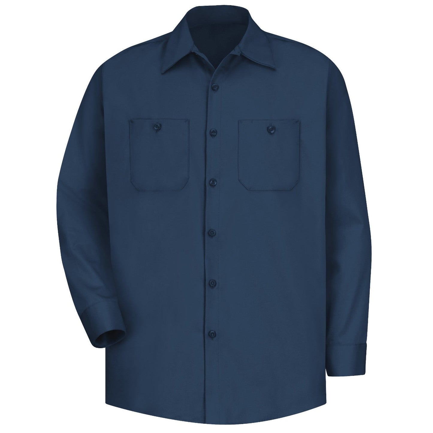 Dark Navy Button Up Shirt - Red Kap - Wrinkle Resistant