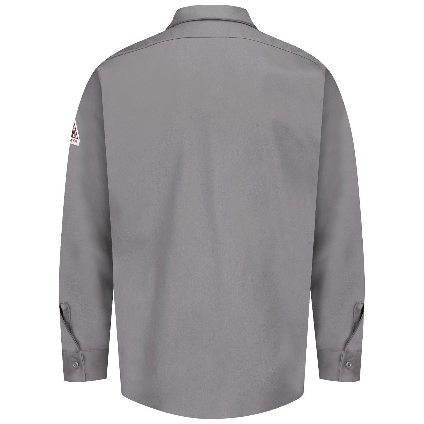 Khaki Button Up Shirt - Bulwark FR - Midweight Cotton