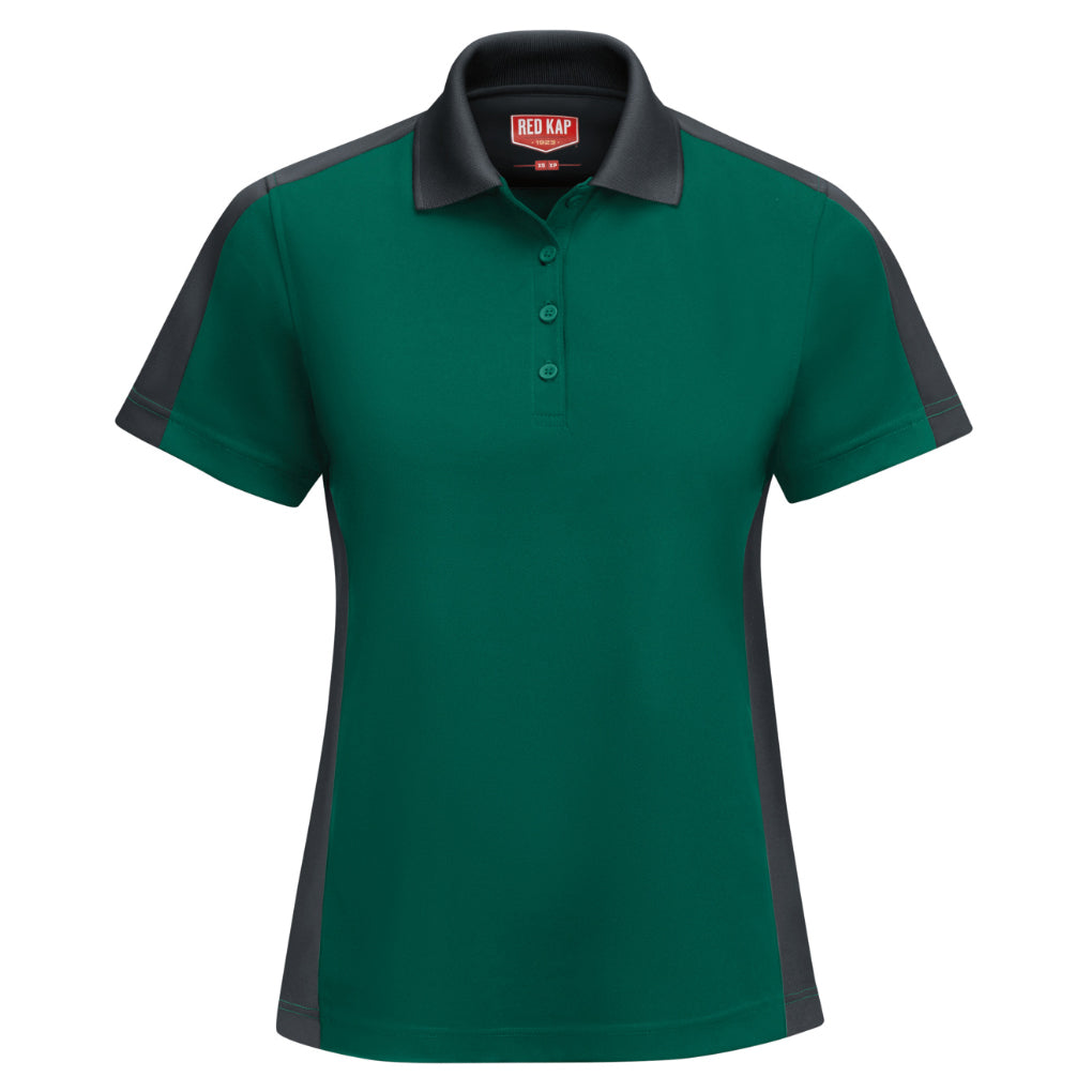 Black/Gray Polo Shirts - Red Kap - Performance Knit