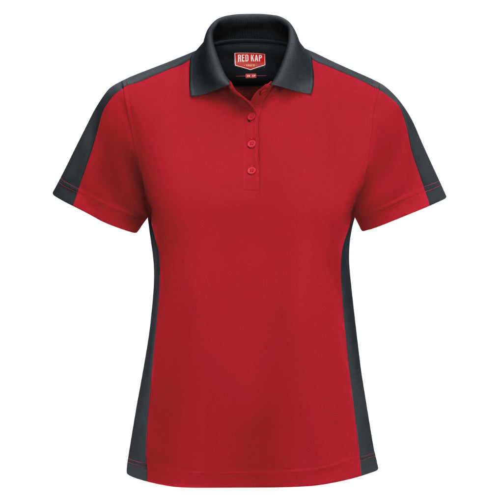 Black/Gray Polo Shirts - Red Kap - Performance Knit