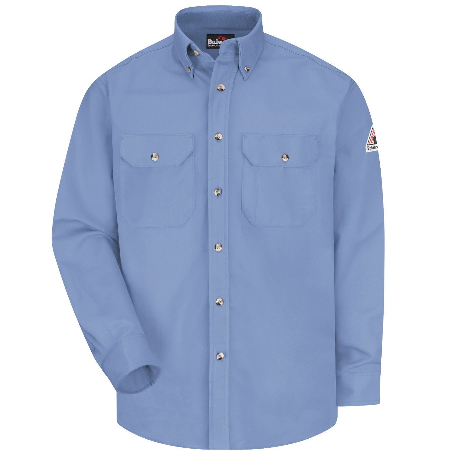 Grey Button Down Shirt - Bulwark FR - Midweight Comfort