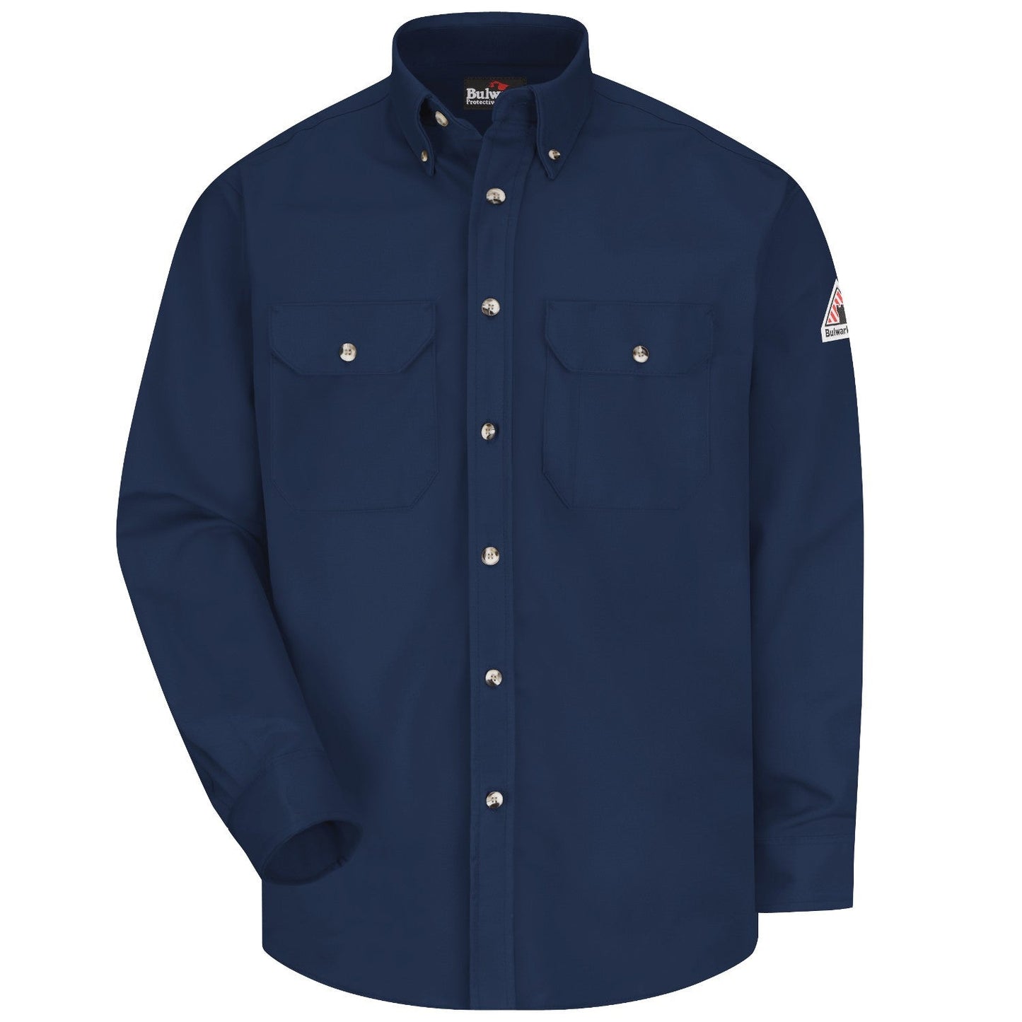 Grey Button Down Shirt - Bulwark FR - Midweight Comfort