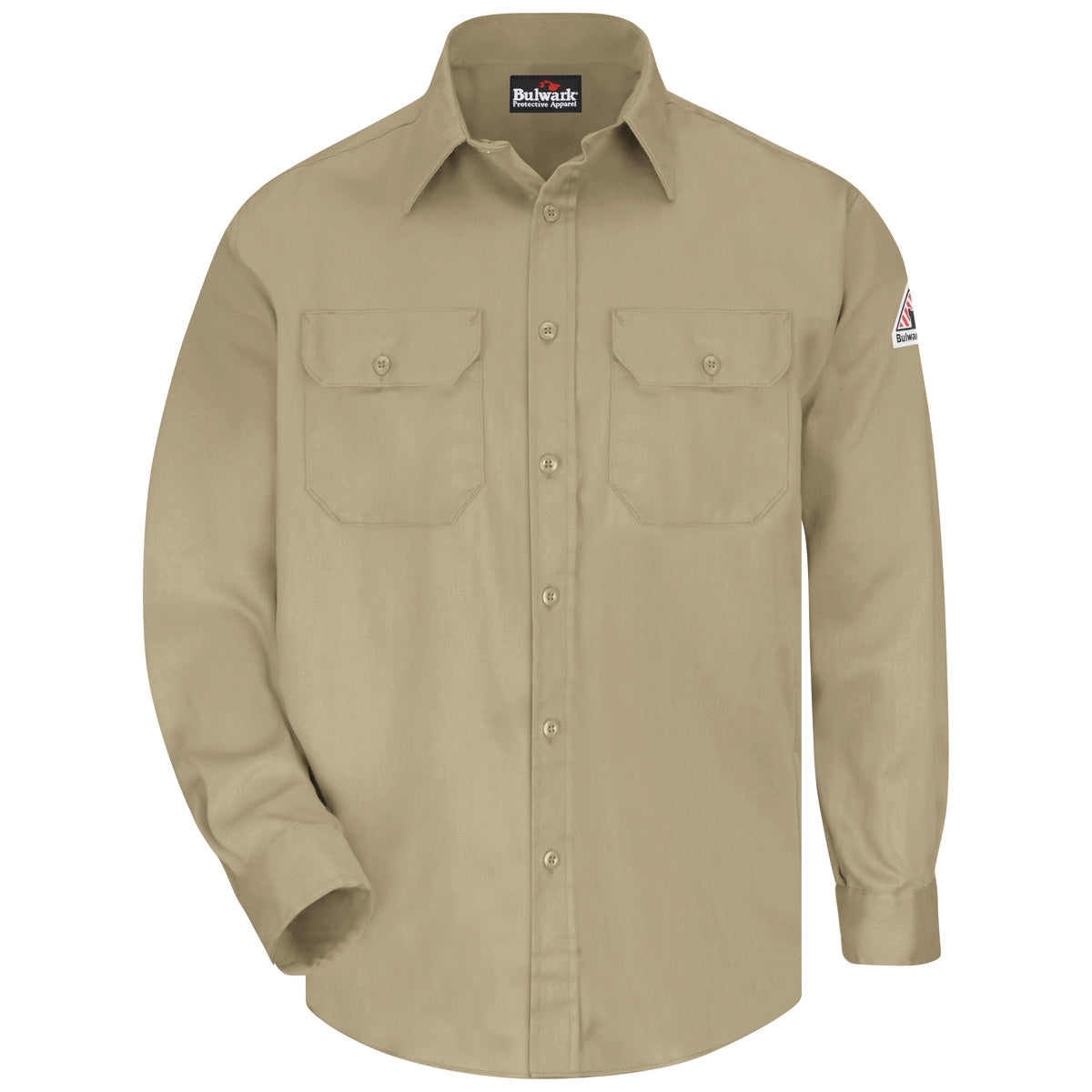 Grey Button Up Shirt - Bulwark FR - Flame Resistant