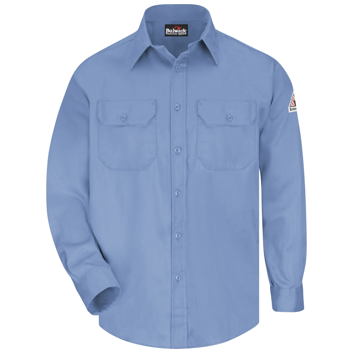 Grey Button Up Shirt - Bulwark FR - Flame Resistant