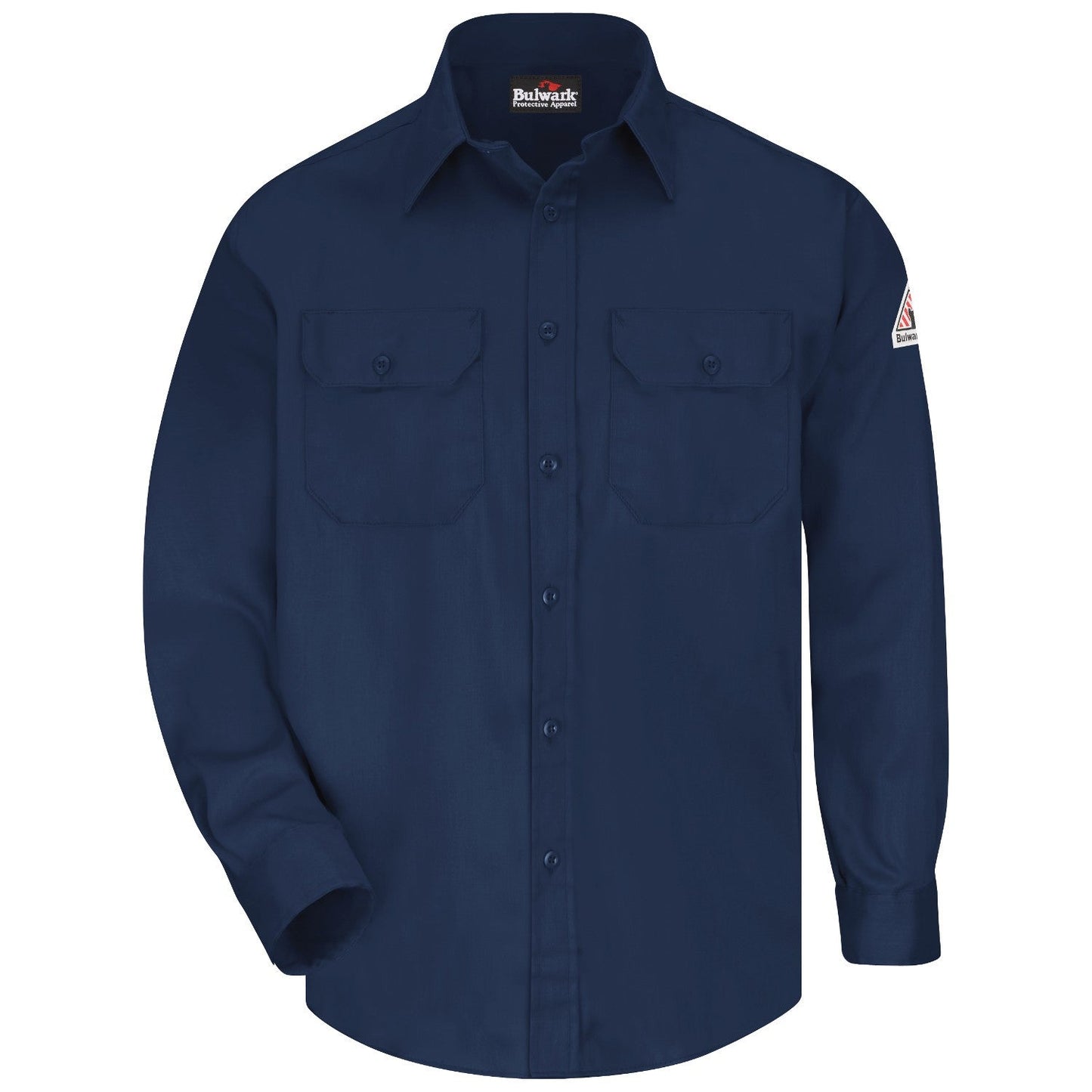 Grey Button Up Shirt - Bulwark FR - Flame Resistant