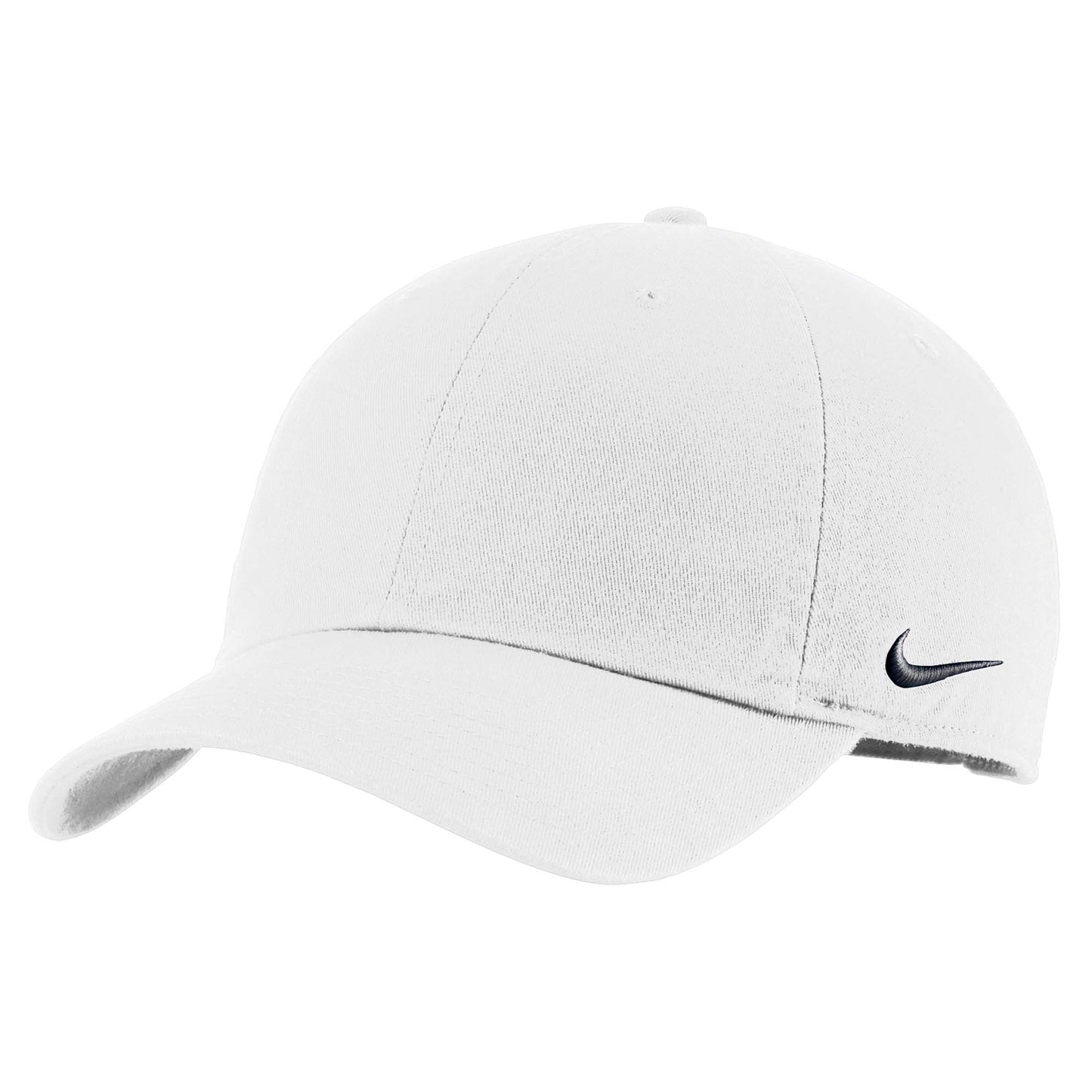 White Ball Caps - Nike - Comfortable Cotton Twill