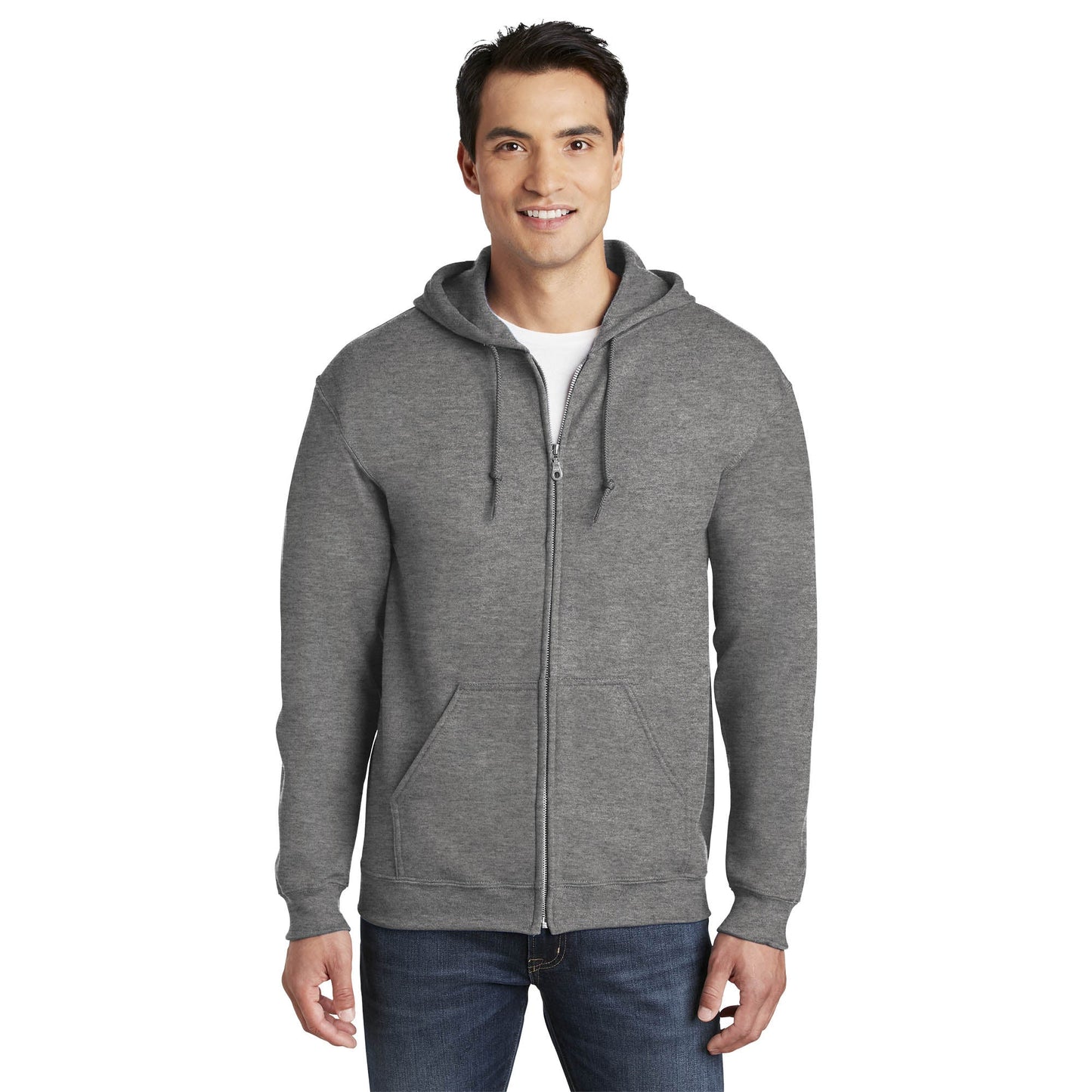 Dark Heather Grey Sweatshirt - Gildan - Cozy Material