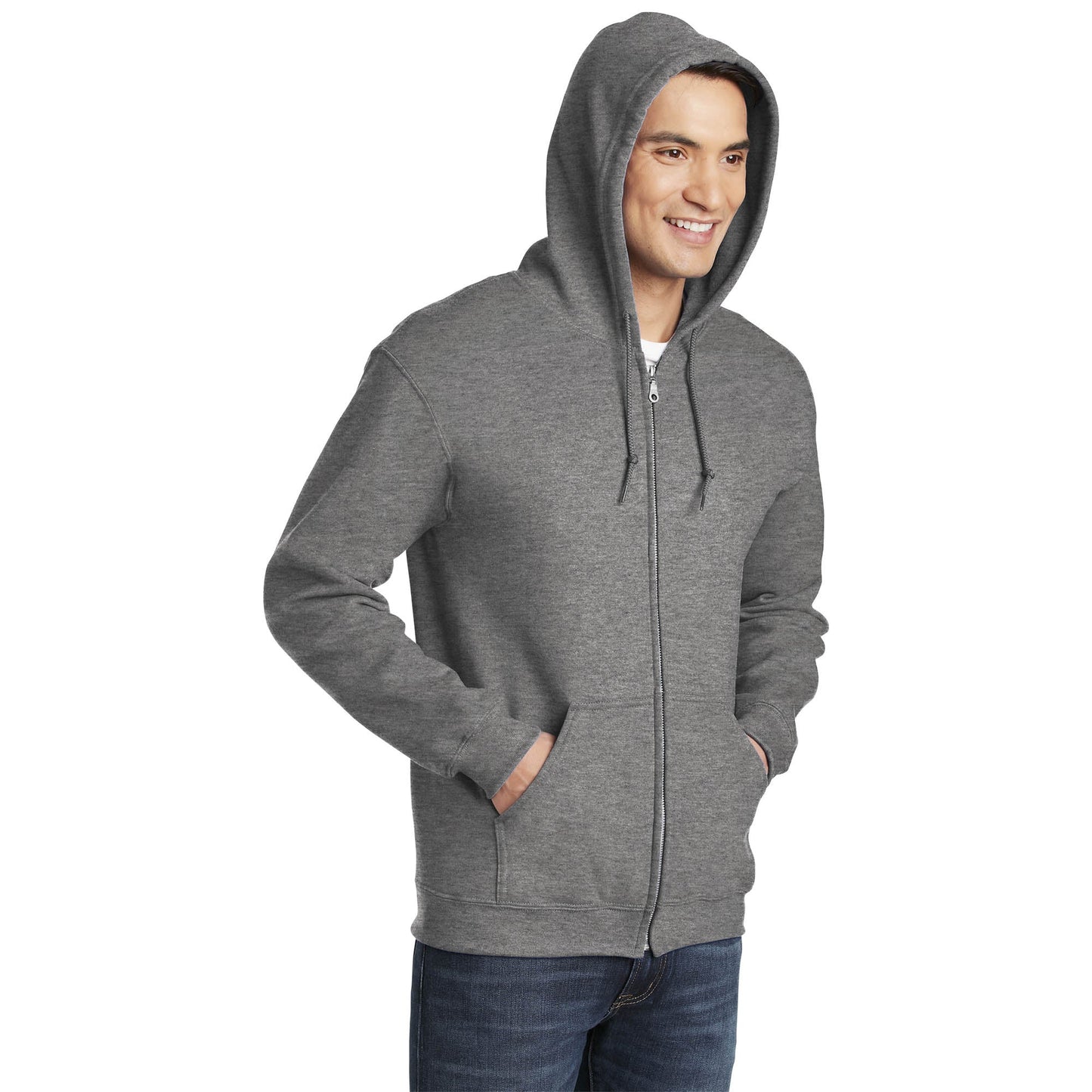 Dark Heather Grey Sweatshirt - Gildan - Cozy Material