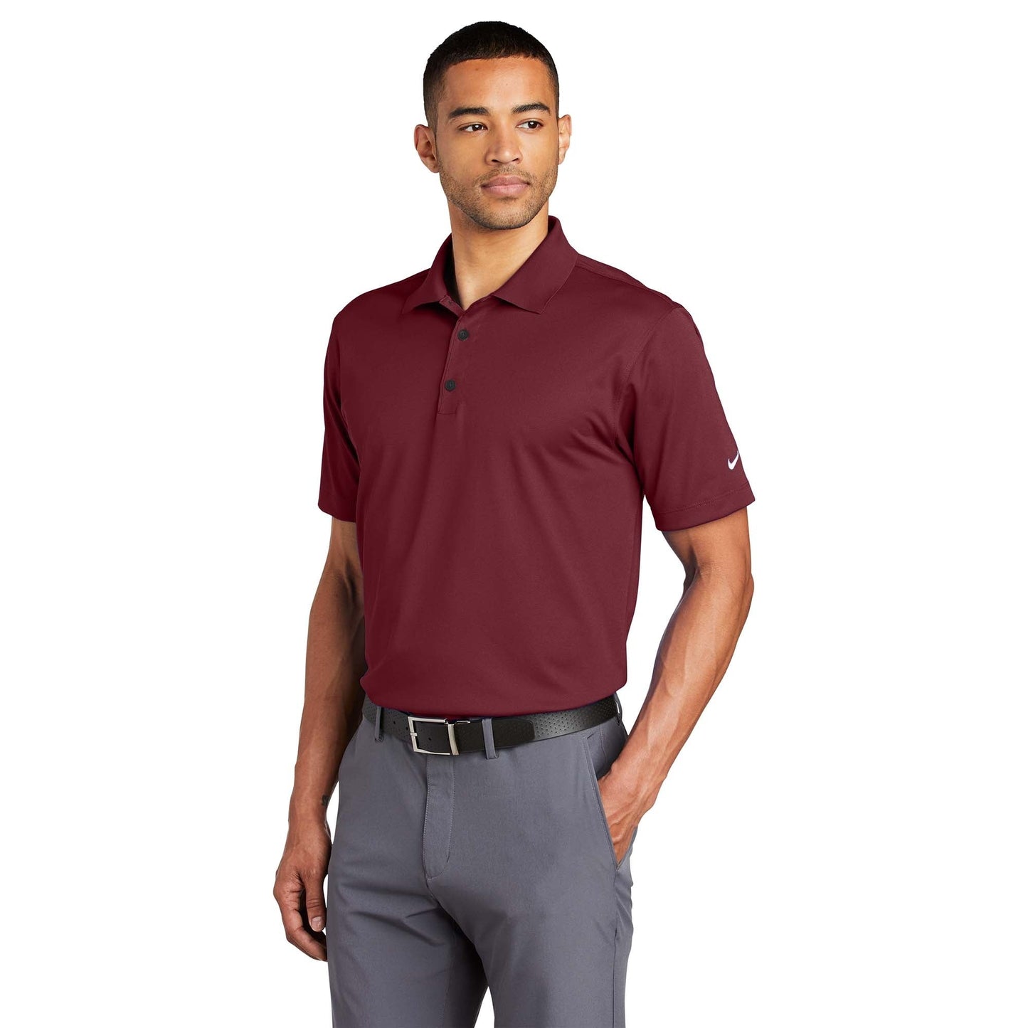 Black Polo Shirt - Nike - Dri-FIT Fabric