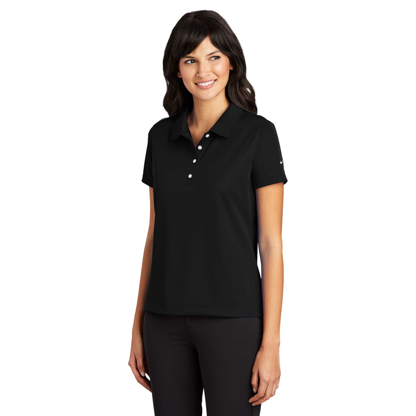 Black Polo Shirt - Nike - Dri-FIT Fabric
