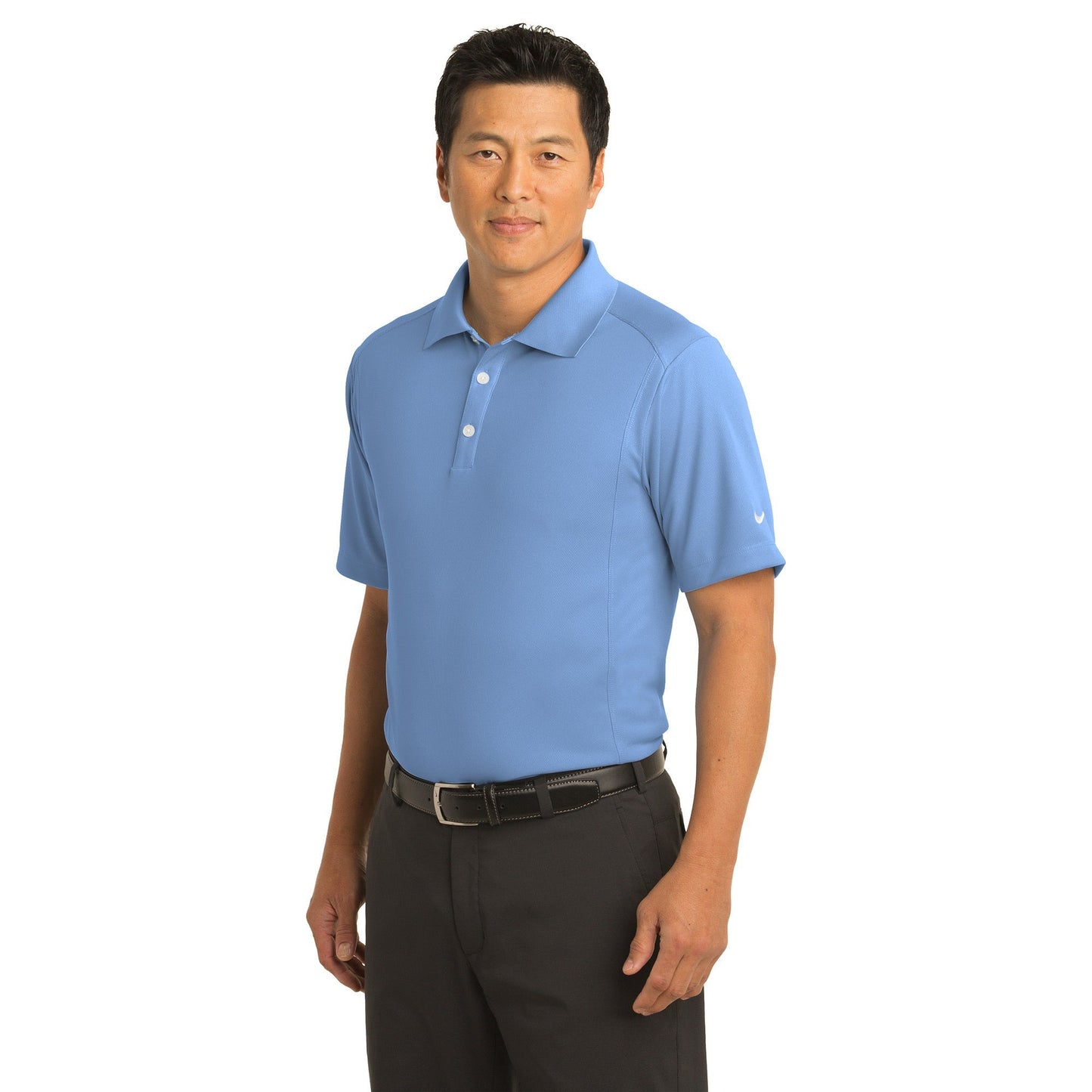 Black Polo Shirt - Nike - Dri-FIT Fabric Design
