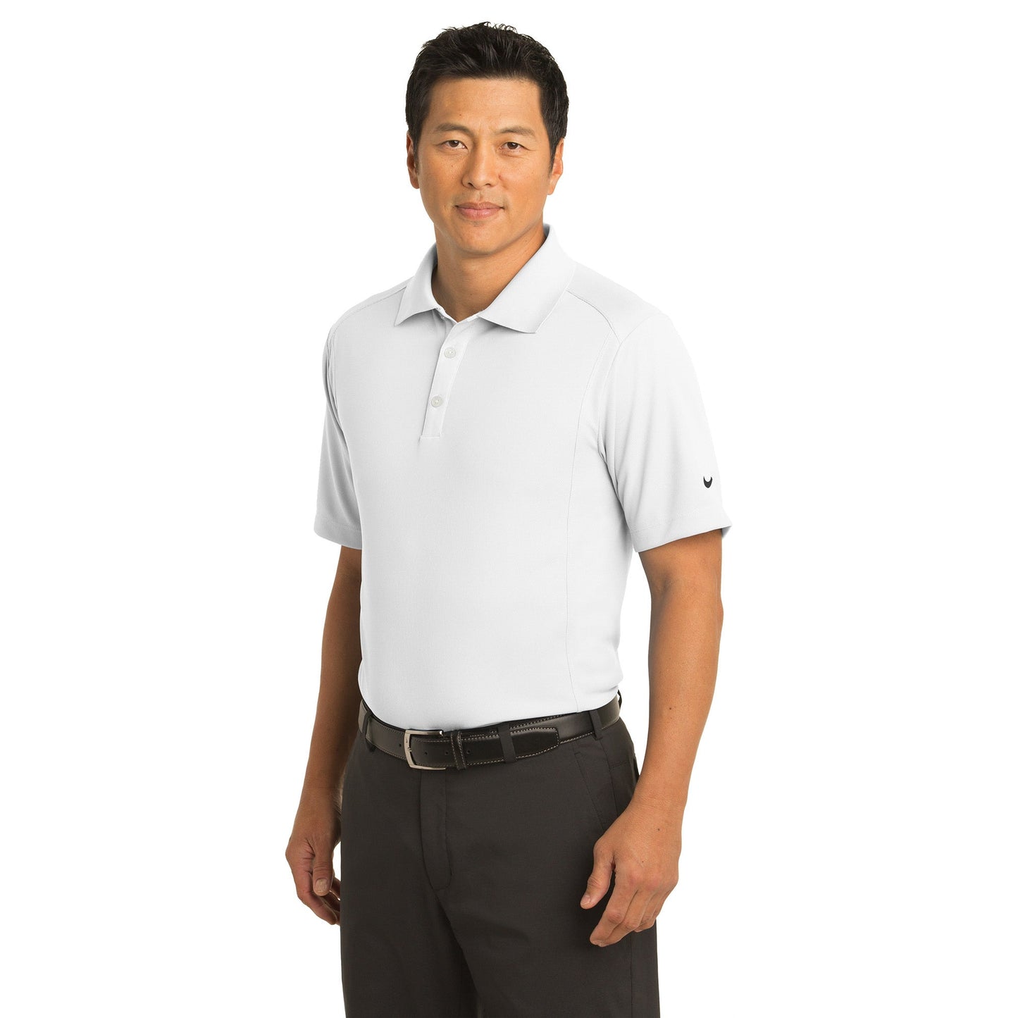 Black Polo Shirt - Nike - Dri-FIT Fabric Design