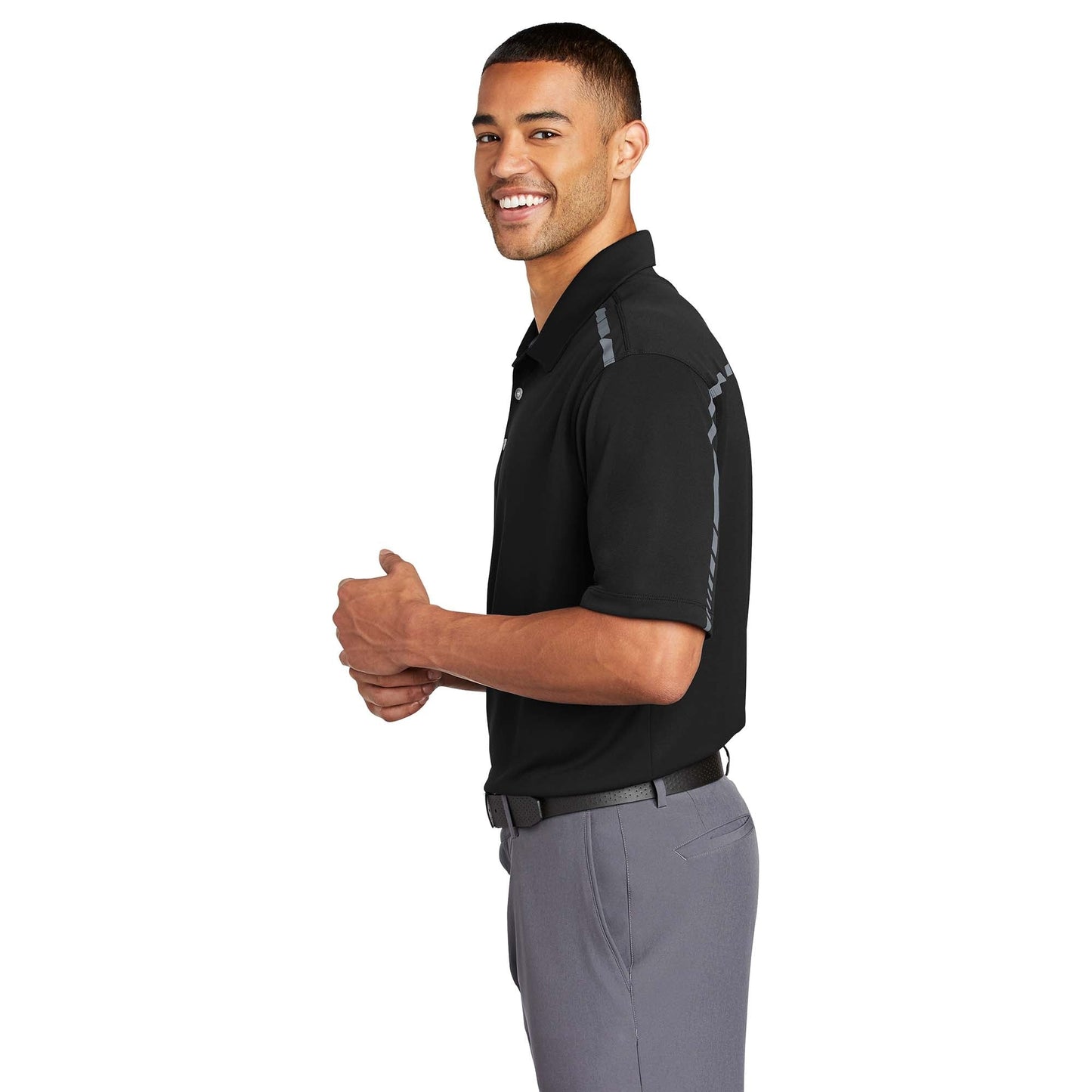 Black/Cool Grey Polo - Nike - Dri-FIT Performance